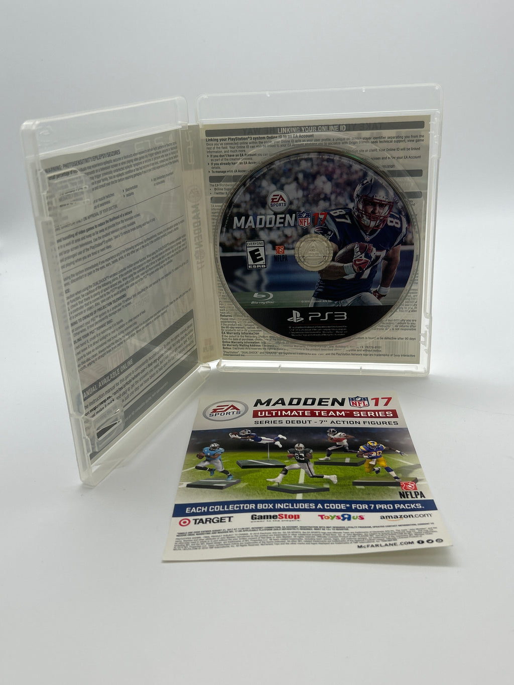 Playstation 3 Madden NFL 17 Video Game With Manual and Case - Used