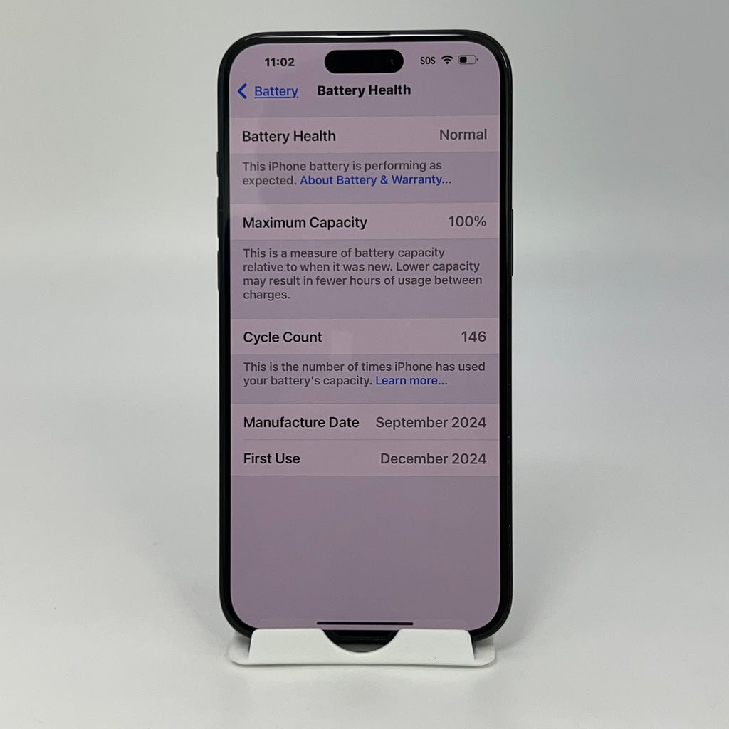 T-Mobile Apple iPhone 16 Plus 128GB Black MXUT3LL/A 100% BH