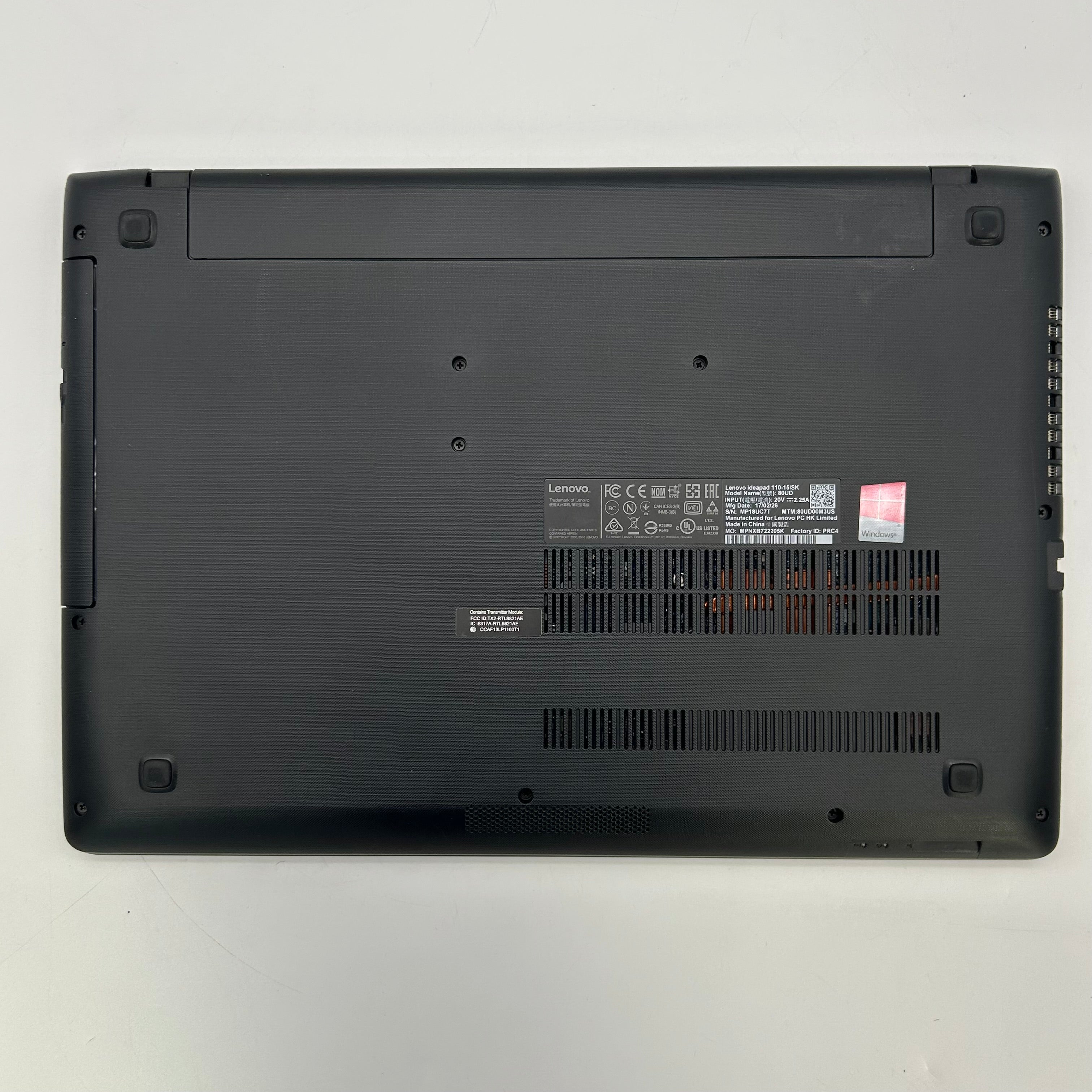 Lenovo IdeaPad 110‑15ISK 15.6" HD i3 6100U 6 GB RAM 1 TB HDD Black