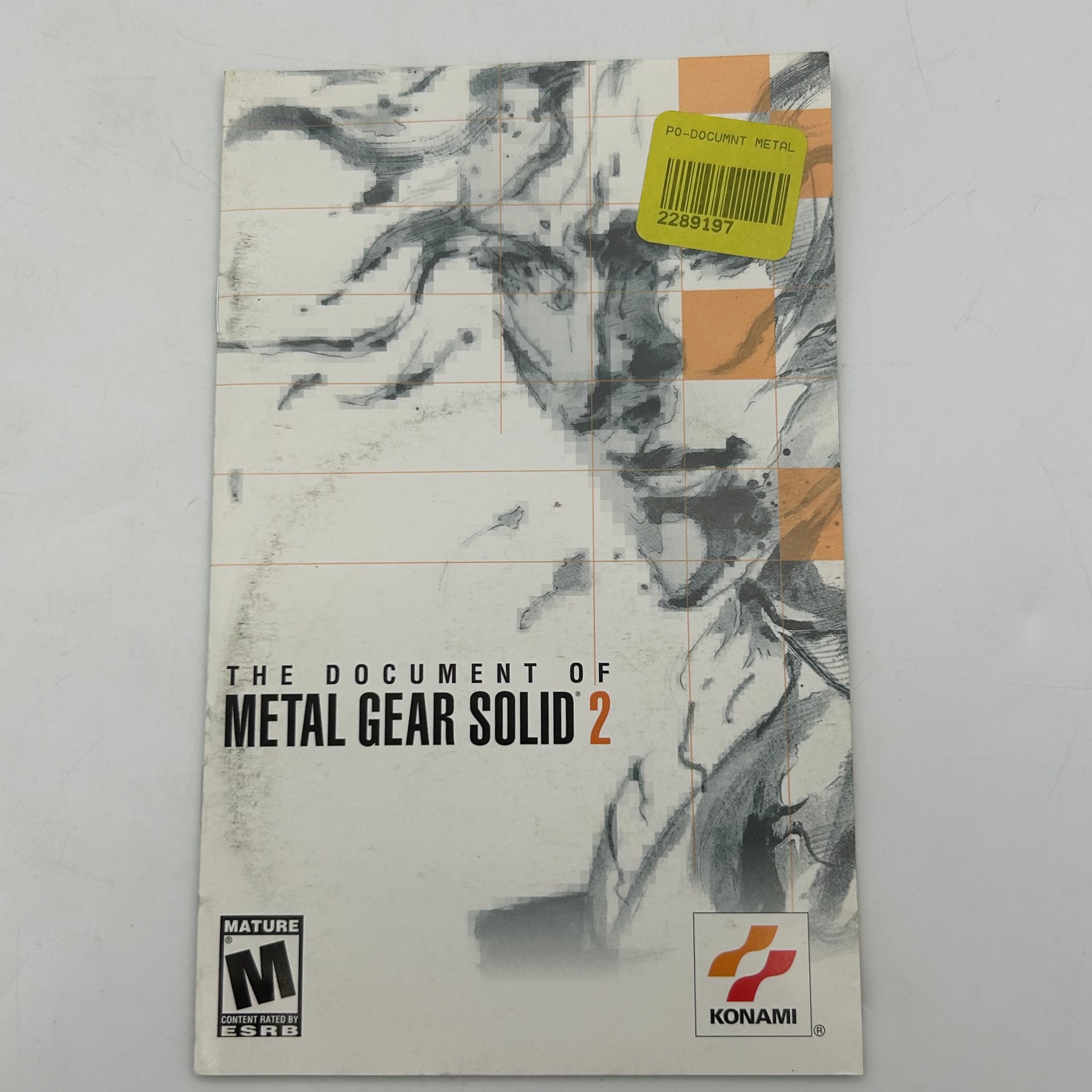The Documents Of Metal Gear Solid 2 PS2 w/ Manual & Case
