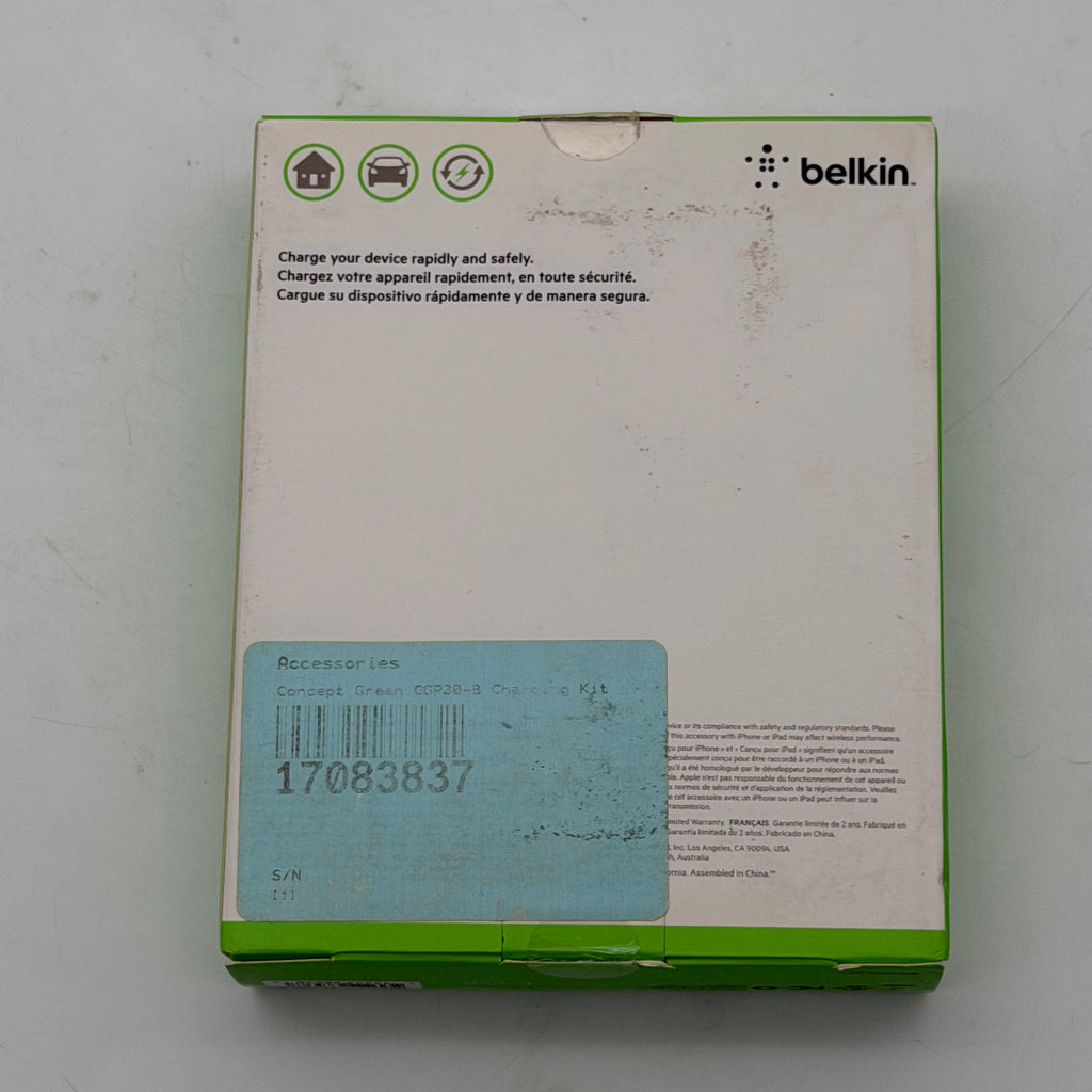 Belkin CGP30-3 Charging Kit USB-C Wall & Car Charger Kit