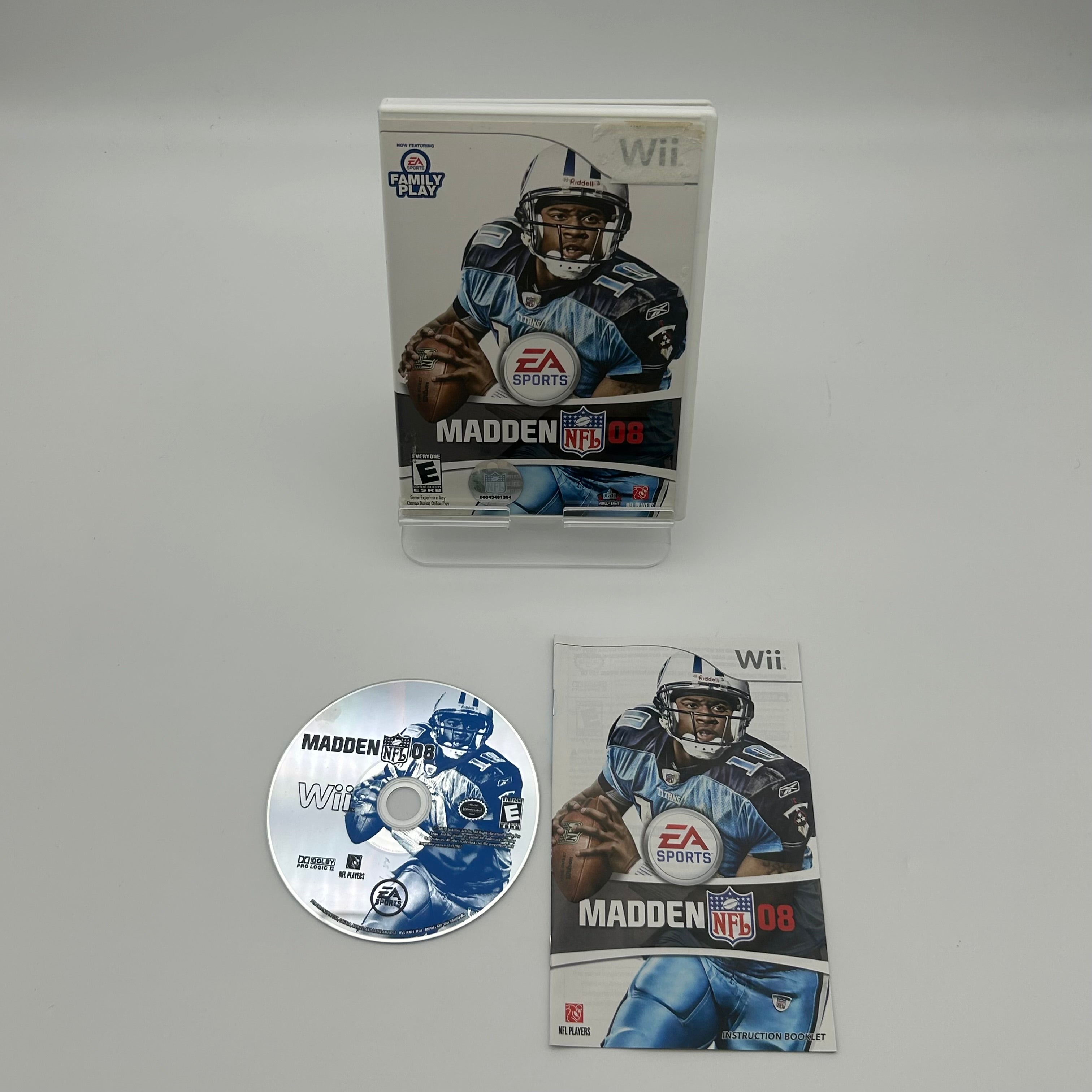 Madden NFL 8 Wii With Manual and Case - Used