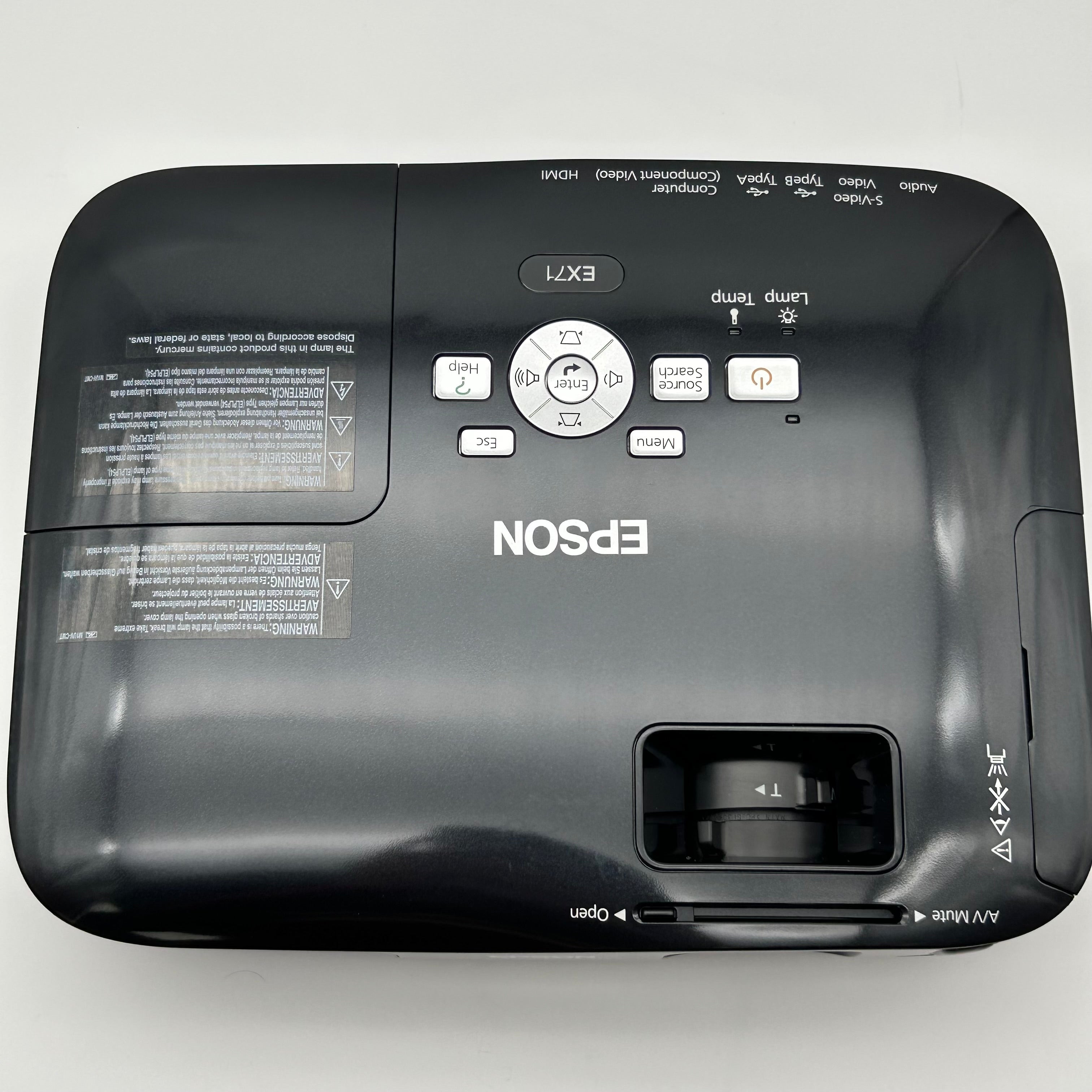 EPSON H310a Black Lumen LCD Projector – Tested