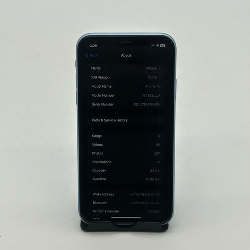Apple iPhone XR A1984 64GB | Blue | UNLOCKED | READ