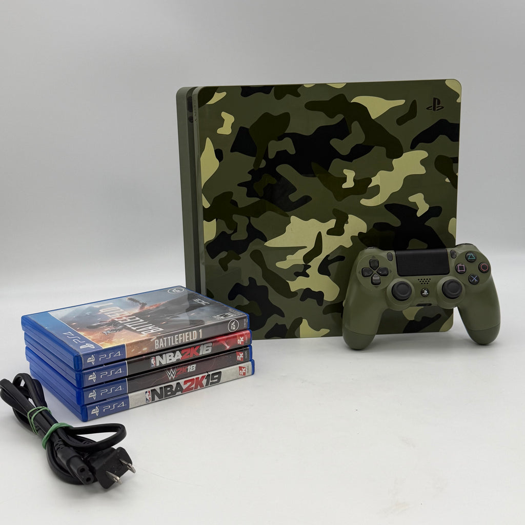Sony PlayStation 4 CUH-2115B 1TB Console with Controller and 4 Games