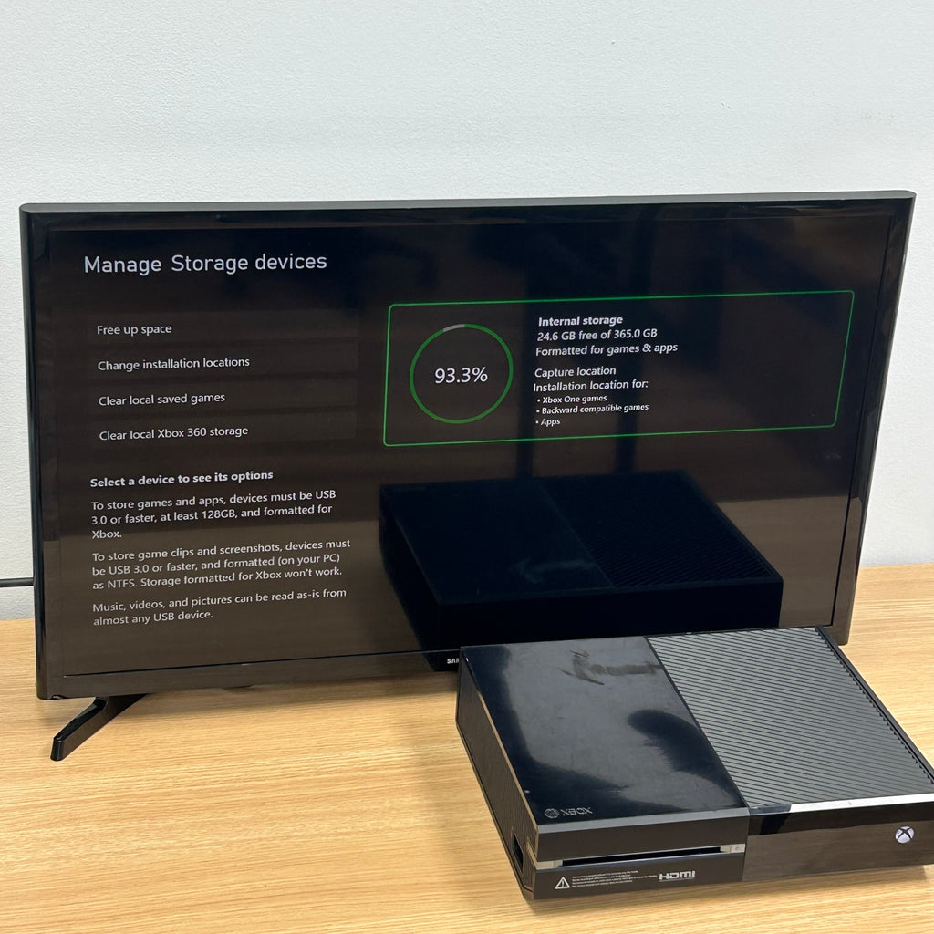 Microsoft Xbox One 365GB Console- Black - Model 1540 - Tested - Used