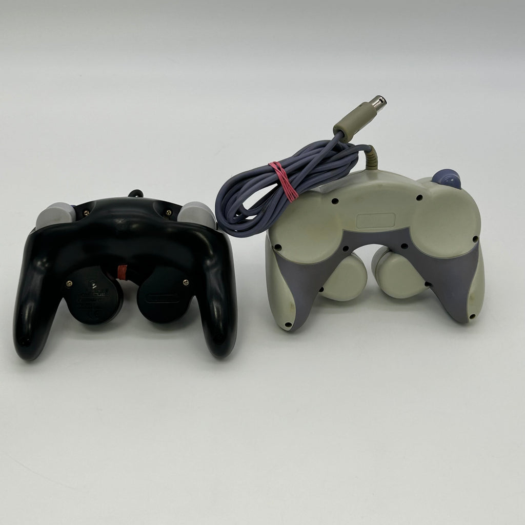 Nintendo GameCube Indigo DOL-001 Console Bundle 2 Controllers 2 Games TESTED