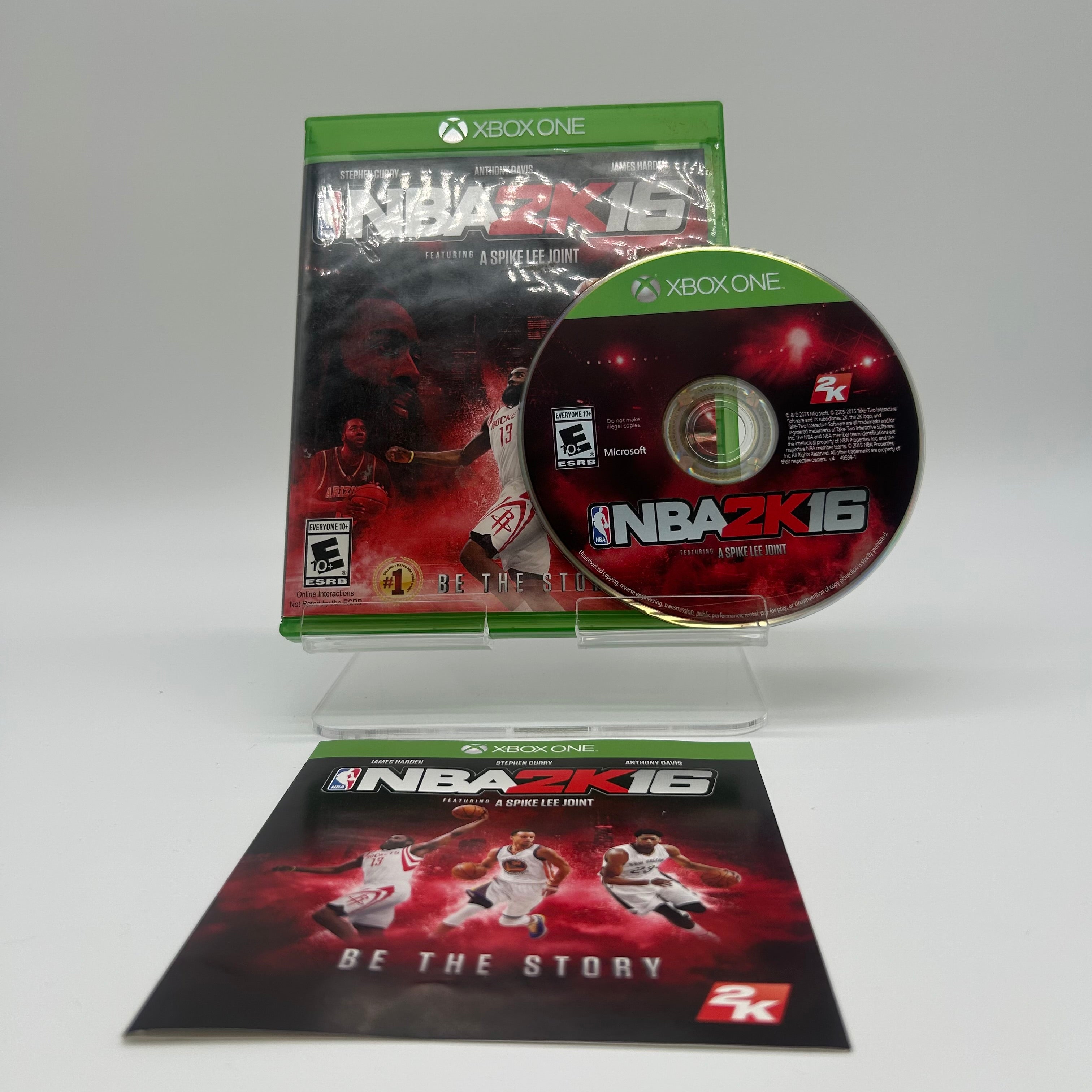 Microsoft NBA2K16 Video Game for Xbox One Green Heavy Scratches Condition