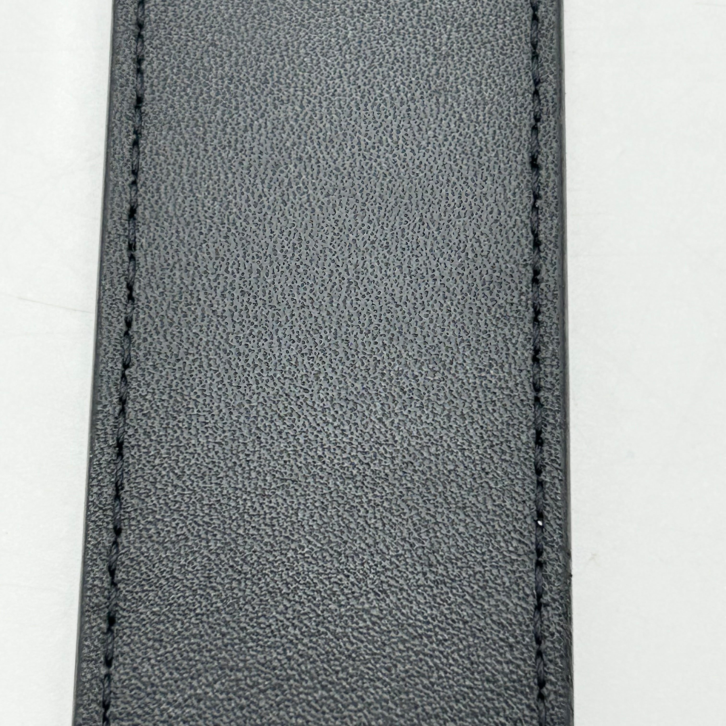 Burberry TB Monogram Reversible Belt Archive Beige Check Black Leather 40/100 Italy