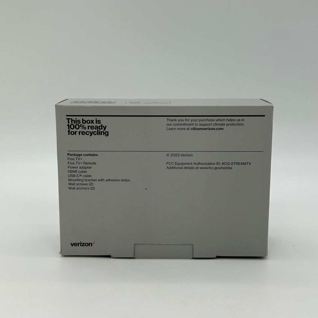 Verizon Stream TV Fios TV+ F3544K49203 MMID: 11382262