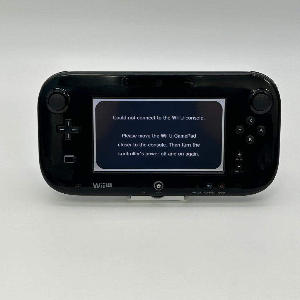 Nintendo Wii U GamePad Black WUP-010 FOR PARTS/REPAIR Untested Buttons/Net