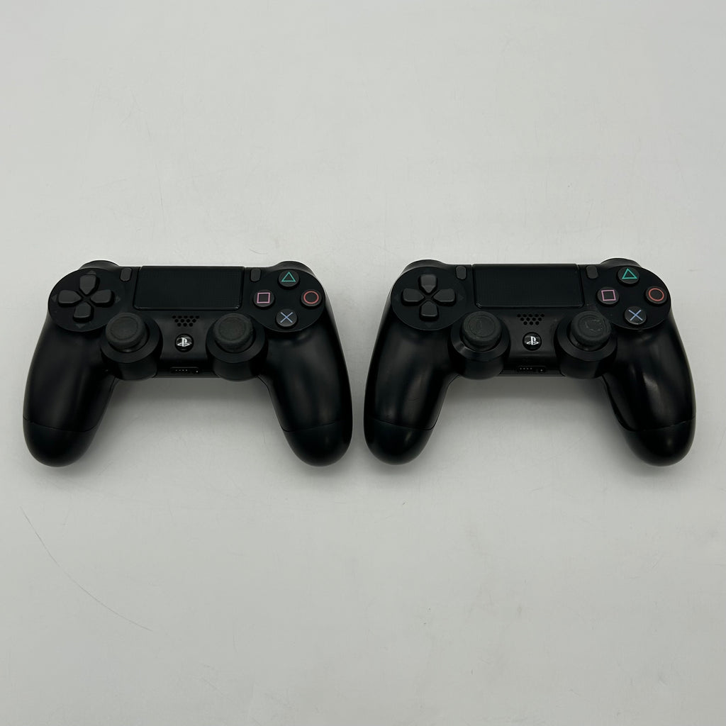 Sony PS4 Slim 1TB Console Black Bundle + 3 Games & 2 Controllers - Tested (Drift)