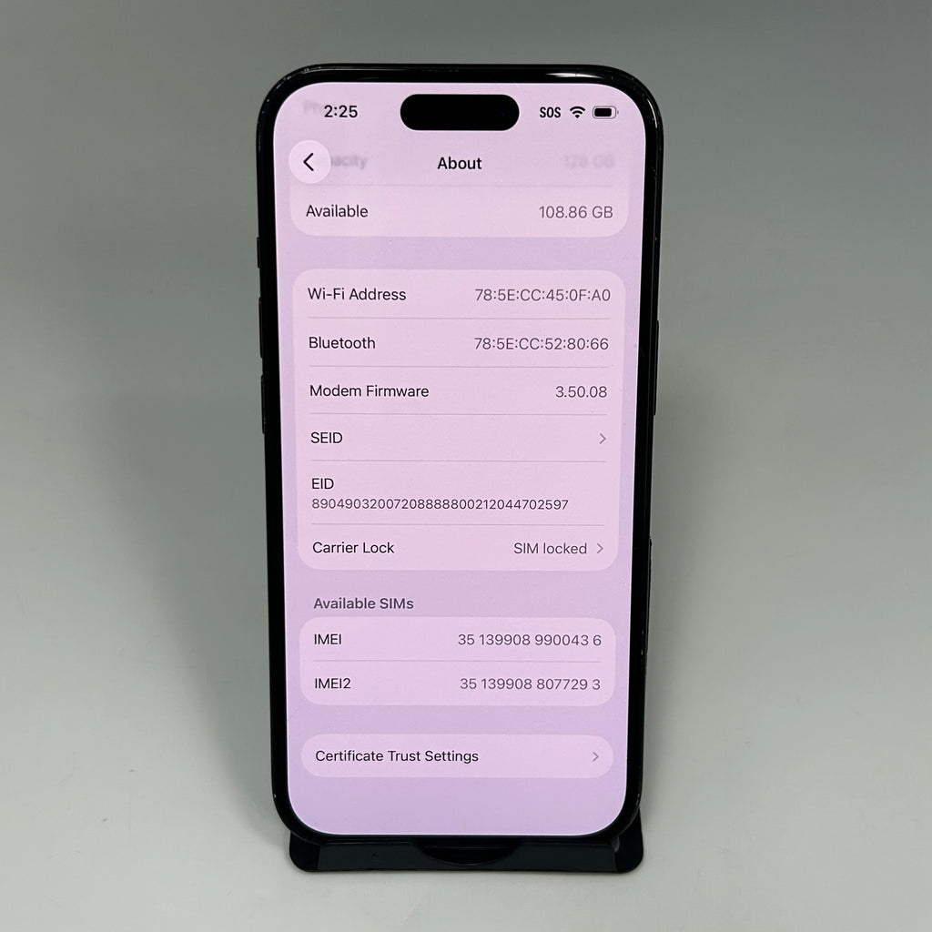 iPhone 15 - 128GB Black - BH 99% - (T-Mobile) *READ*