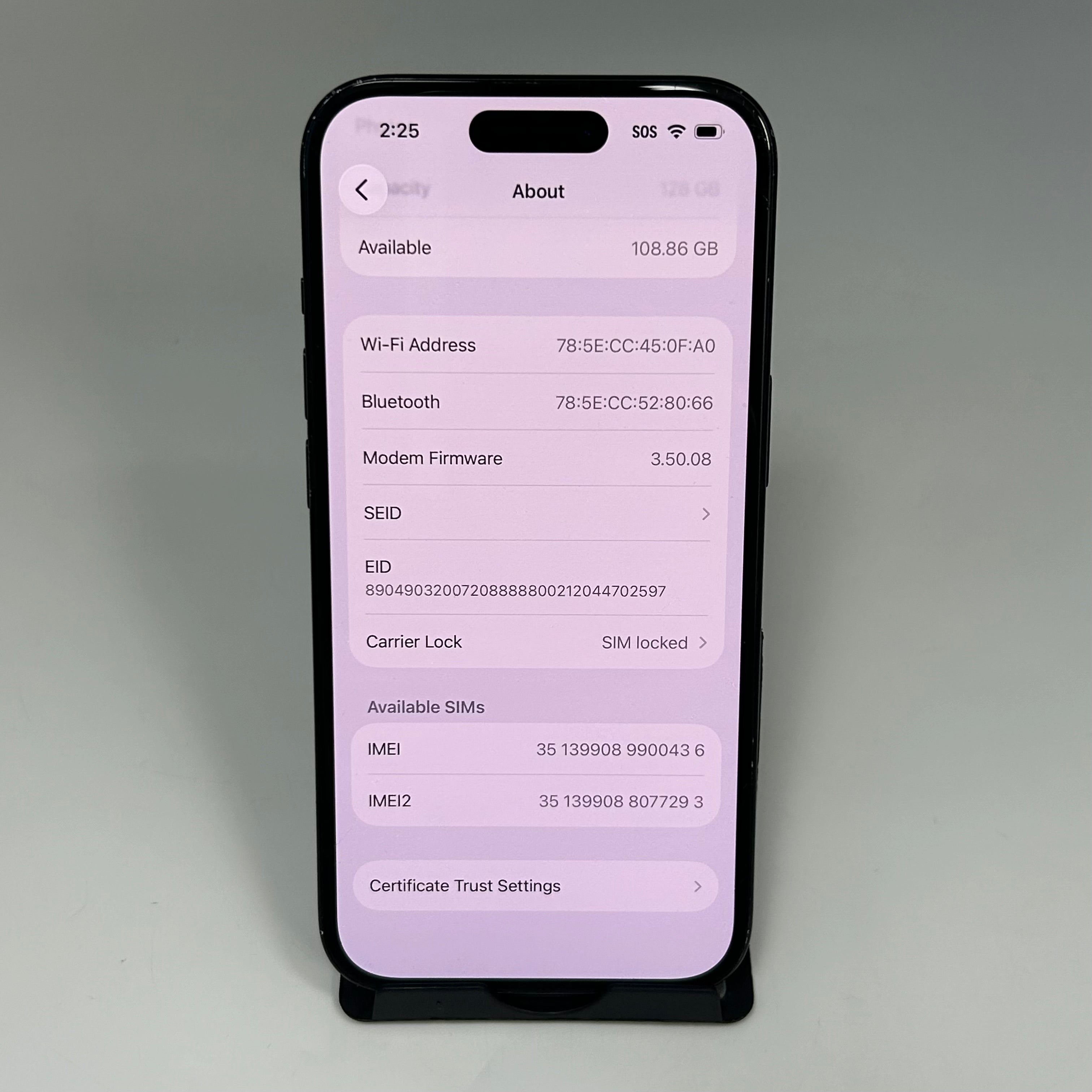 iPhone 15 - 128GB Black - BH 99% - (T-Mobile) *READ*