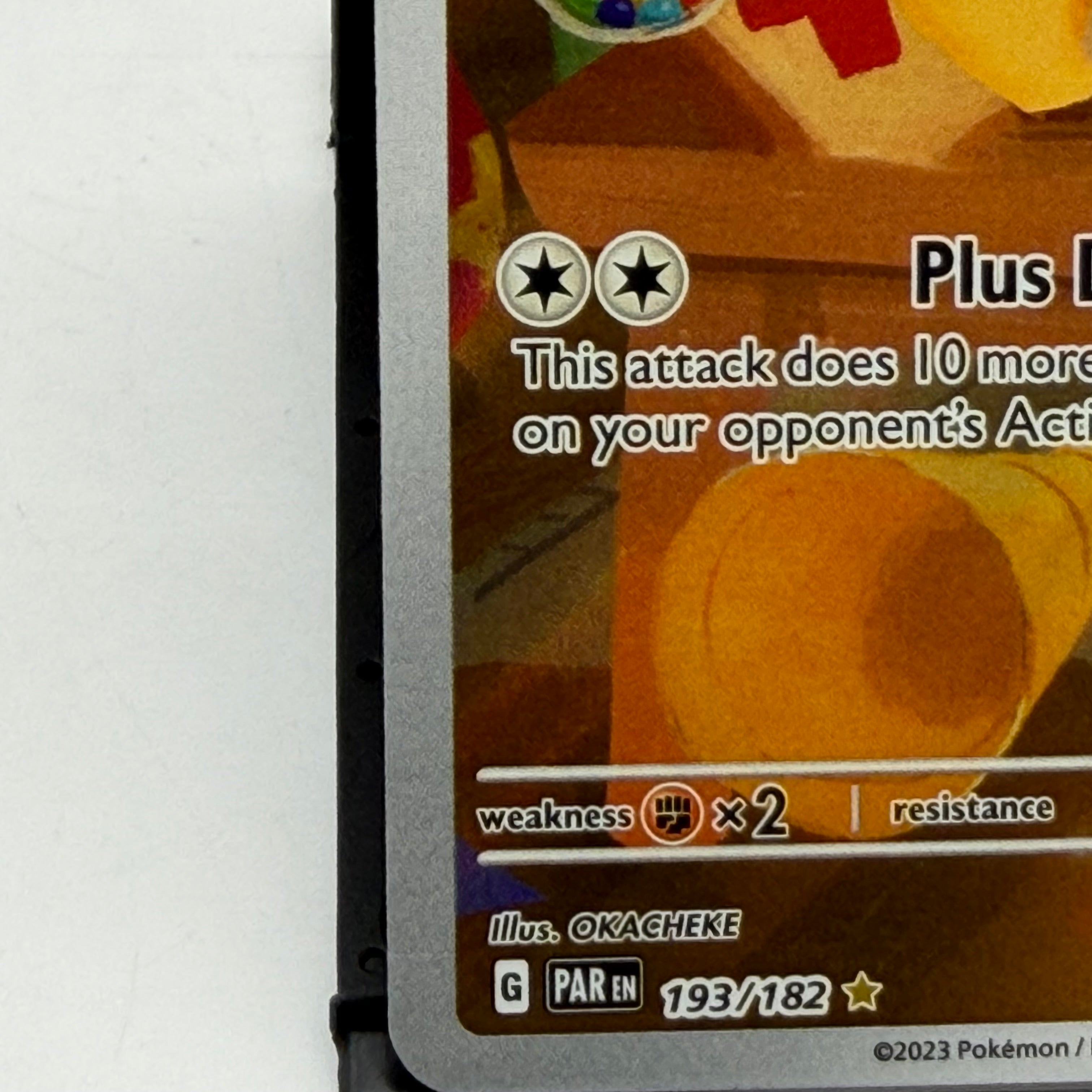 Plusle Pokemon Paradox Rift 193/182 Collectible Card Used - A Raw Ungraded