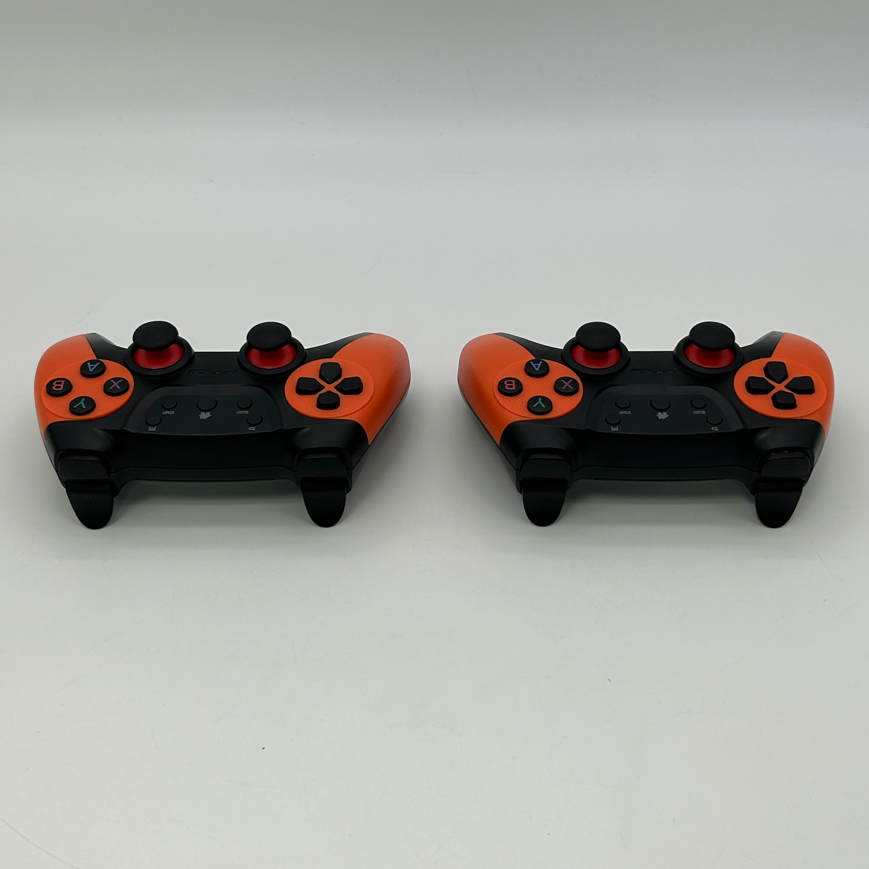 2.4G Wireless Controller Gamepad, 2 controllers, 1 game stick - M9 - Orange/Black