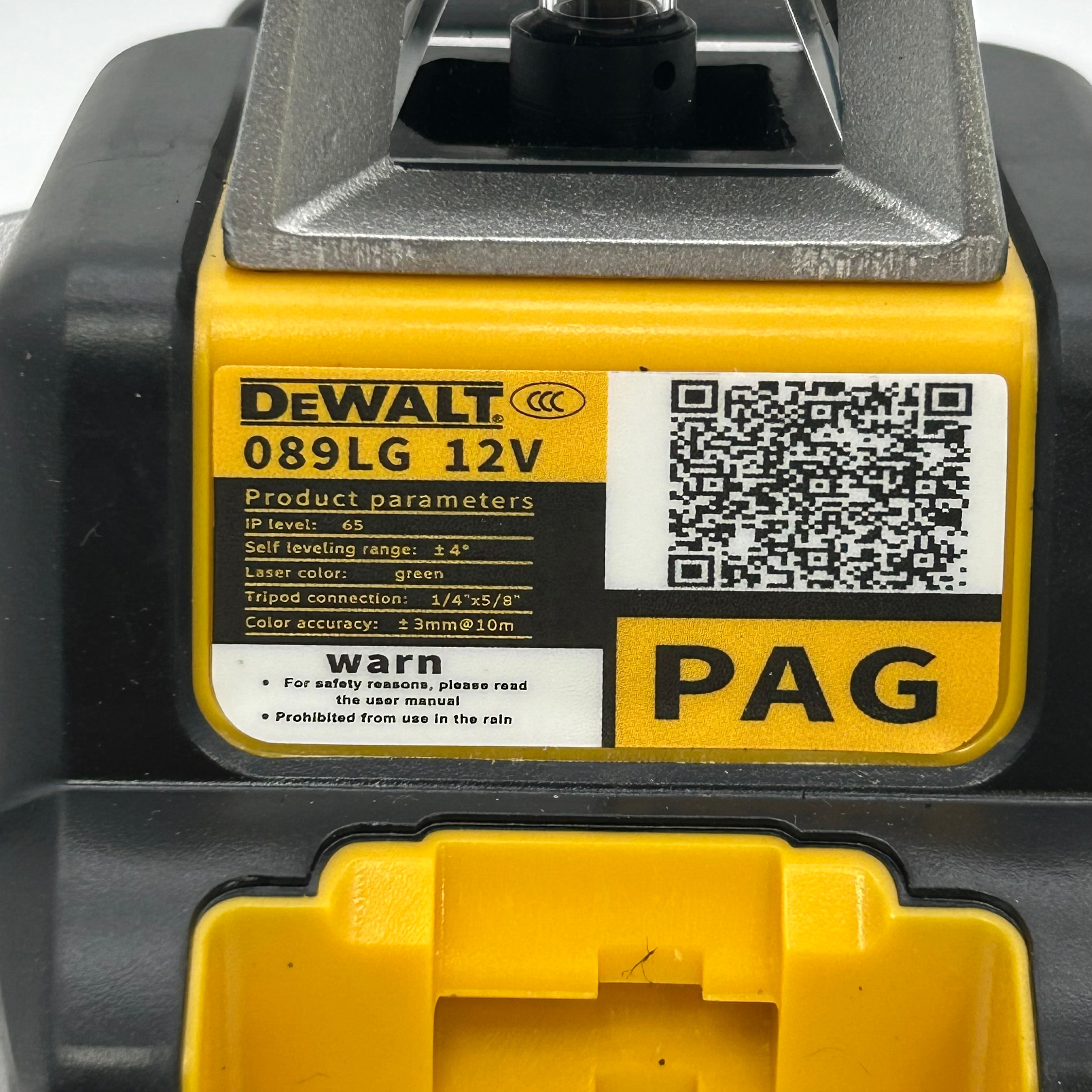 DeWALT DW089LG 12V 3x360 Green Line Laser Level Kit w/ Battery & Charger