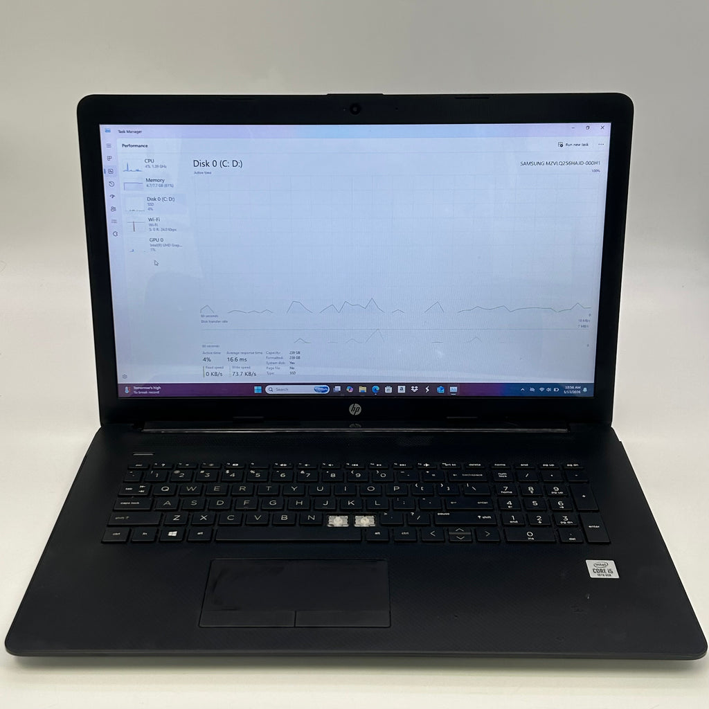 HP 17-by3613dx 17-inch Laptop Core i5 10th Gen 8GB RAM 256GB SSD - *READ*