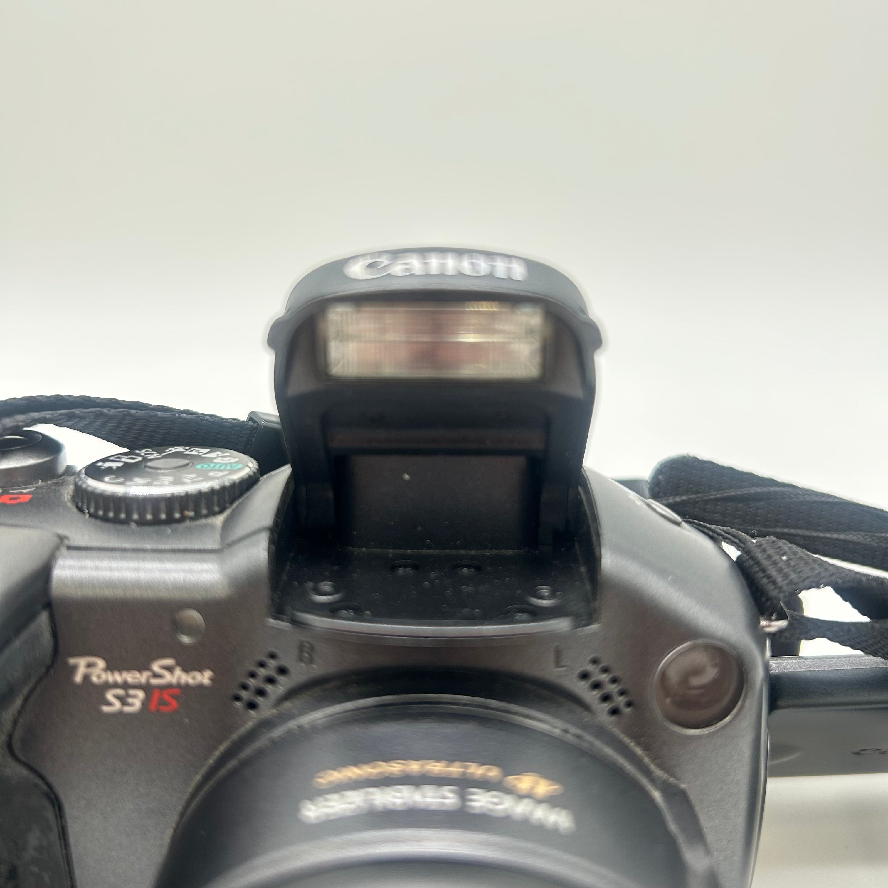 Canon PowerShot S3IS Black Digital Camera Used Serial Number 4328522964