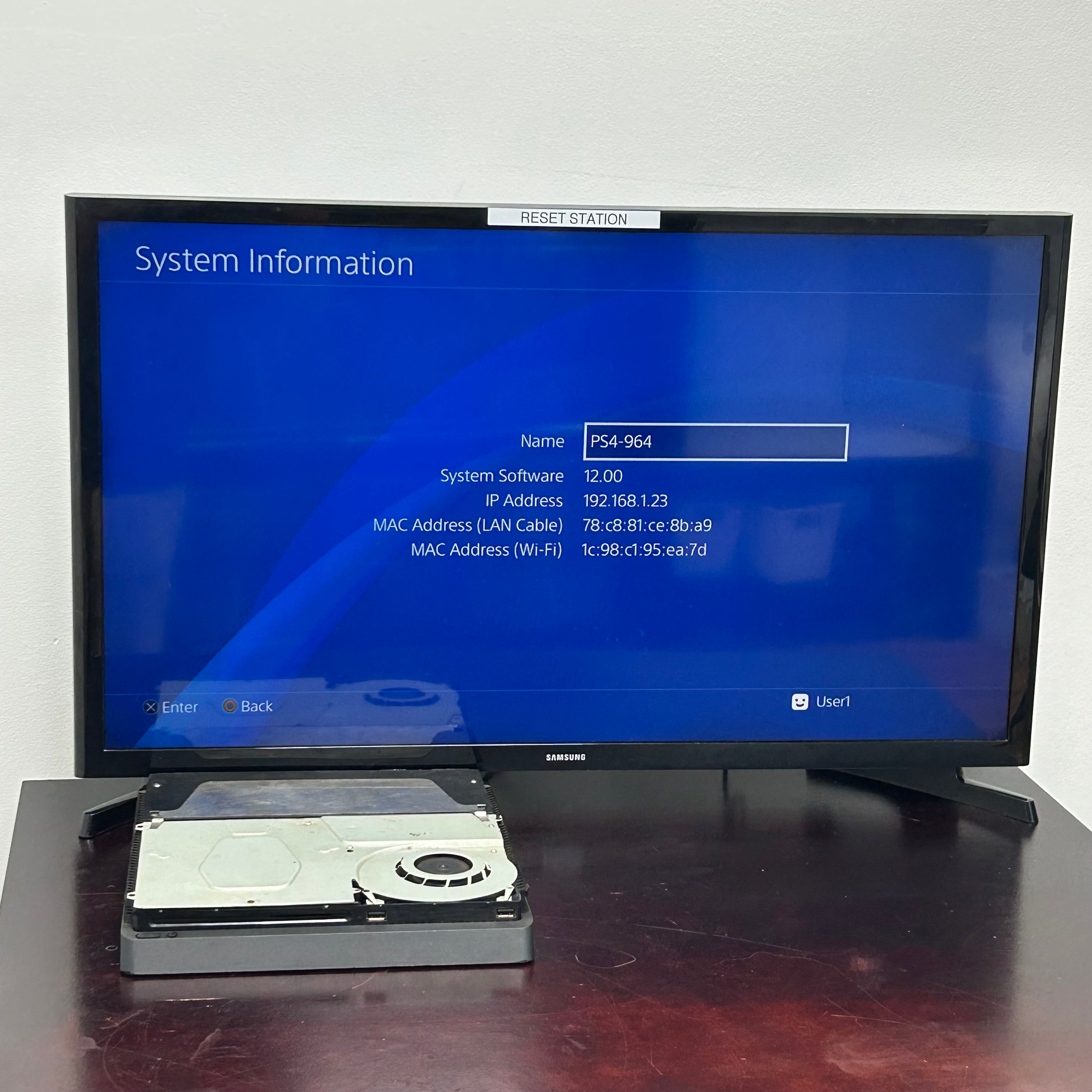 Sony PlayStation 4 PS4 Slim CUH-2215B 1TB Console ONLY - WORKING No Top Cover