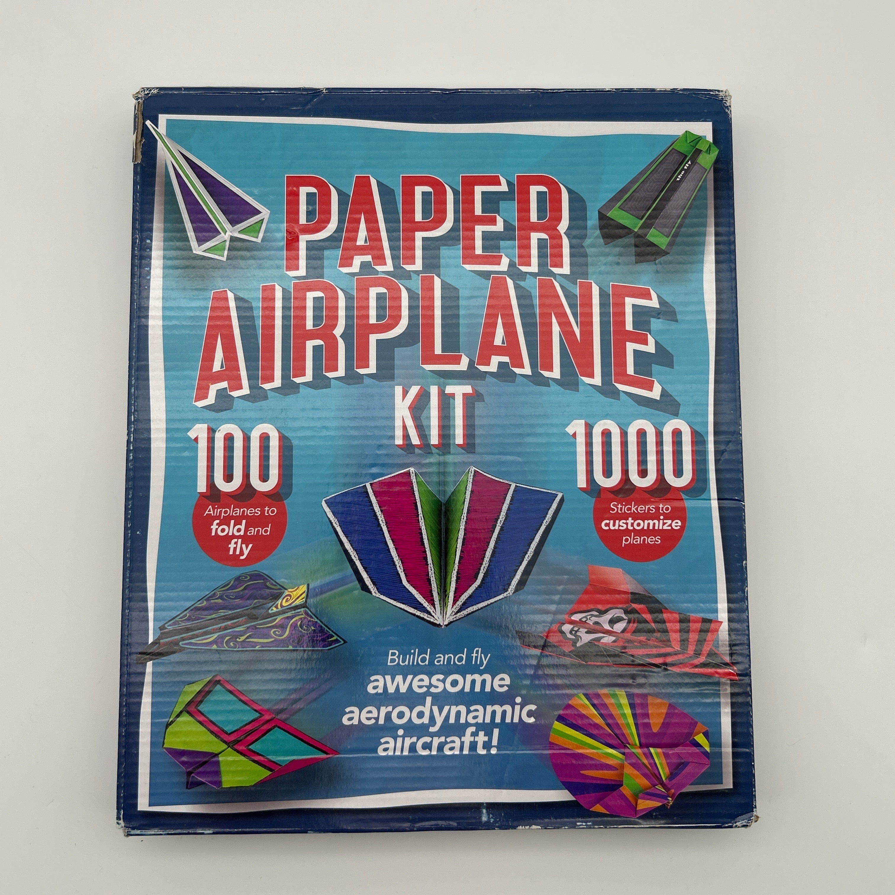 Publications International Paper Airplane Kit Blue - New Open Box