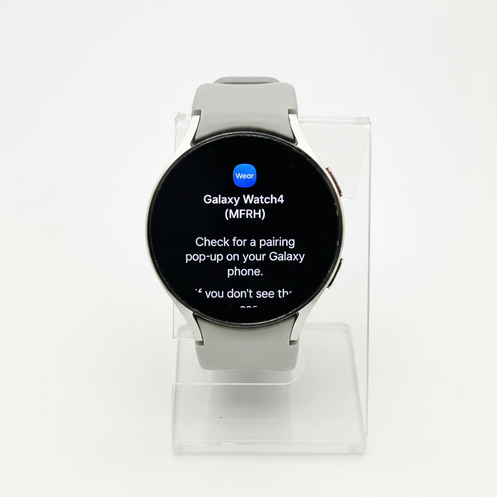 Samsung Galaxy Watch4 44mm Silver Gray SM-R870 Wi-Fi GPS Smart Watch + Cable