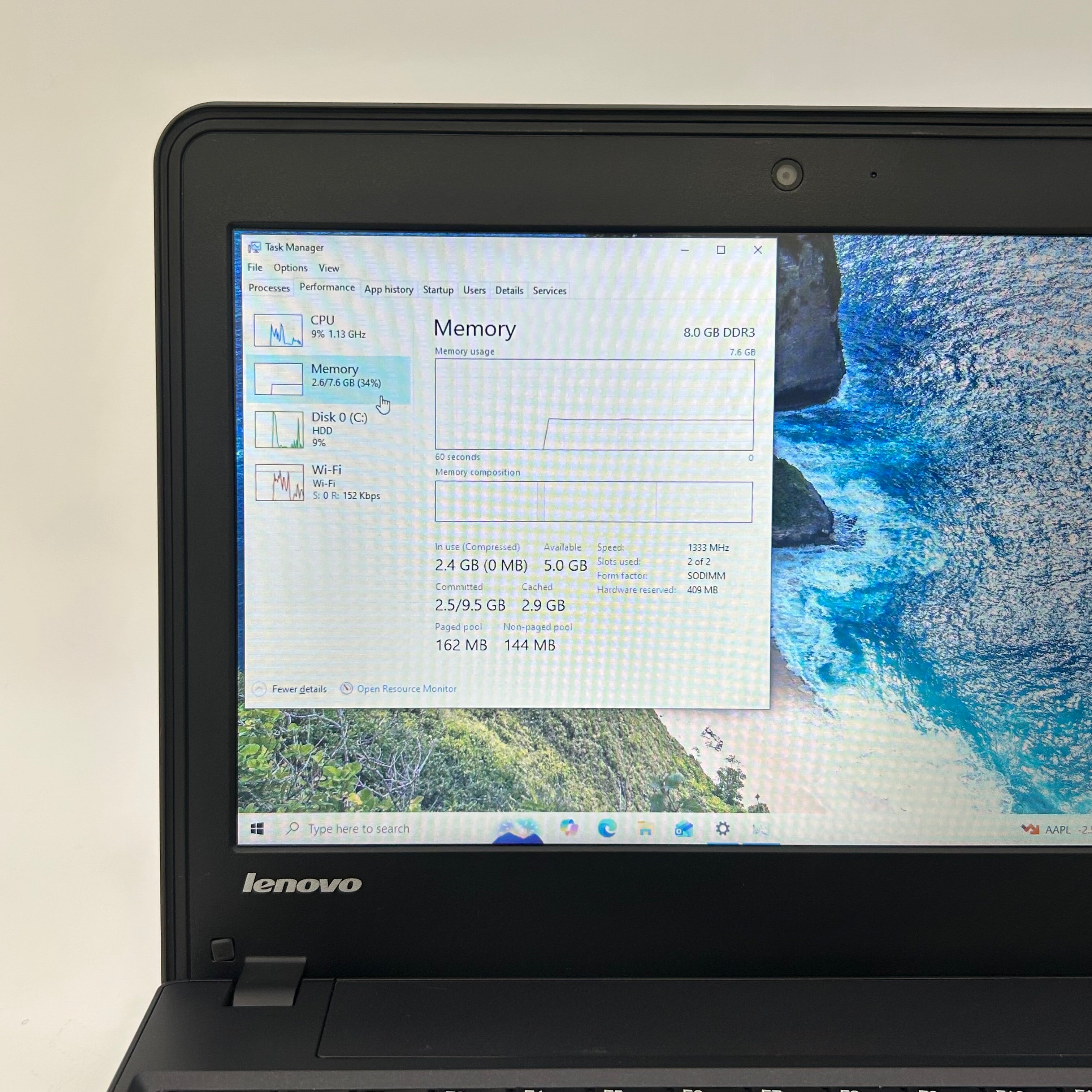 Lenovo ThinkPad X131e 11.6-inch AMD E-450 8GB RAM 320GB HDD Windows 10 Black Laptop