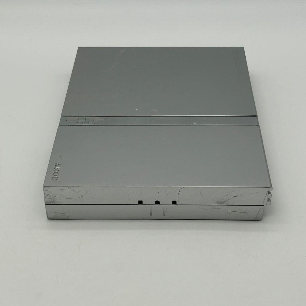 Sony PlayStation 2 Slim Satin Silver Console Bundle SCPH-77001 - Tested