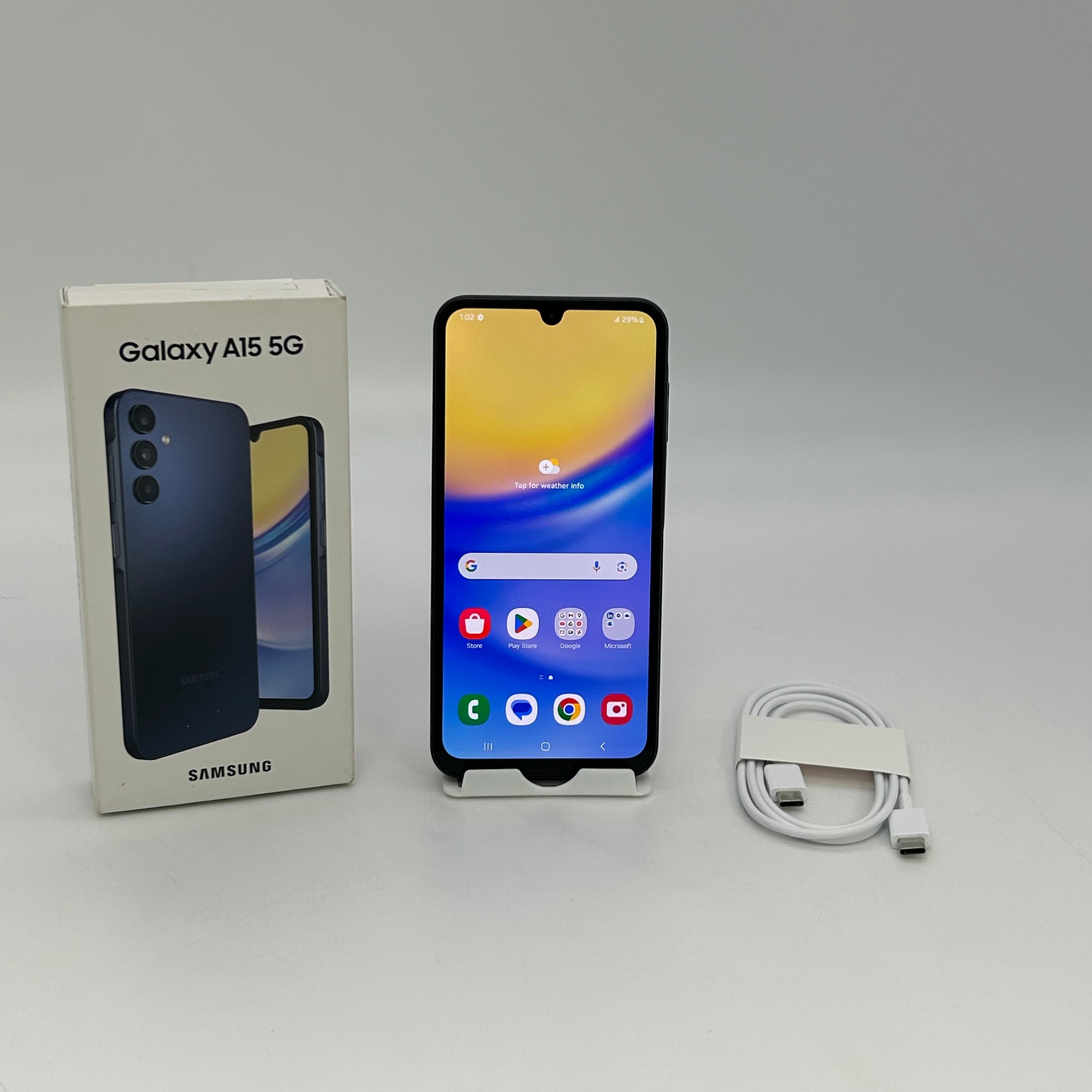 Samsung Galaxy A15 5G 128GB SM-A156U Blue Black Unlocked Smartphone