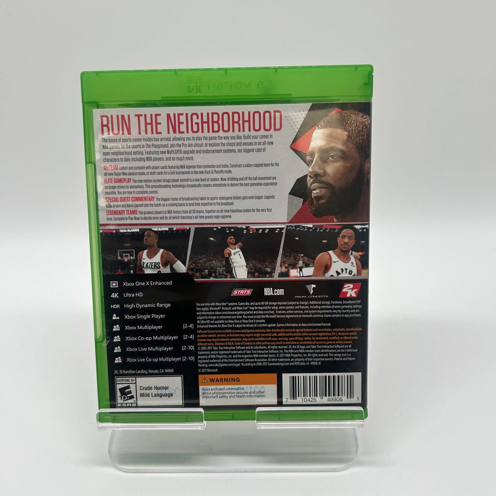 Microsoft NBA2K18 Video Game Green Heavy Scratches