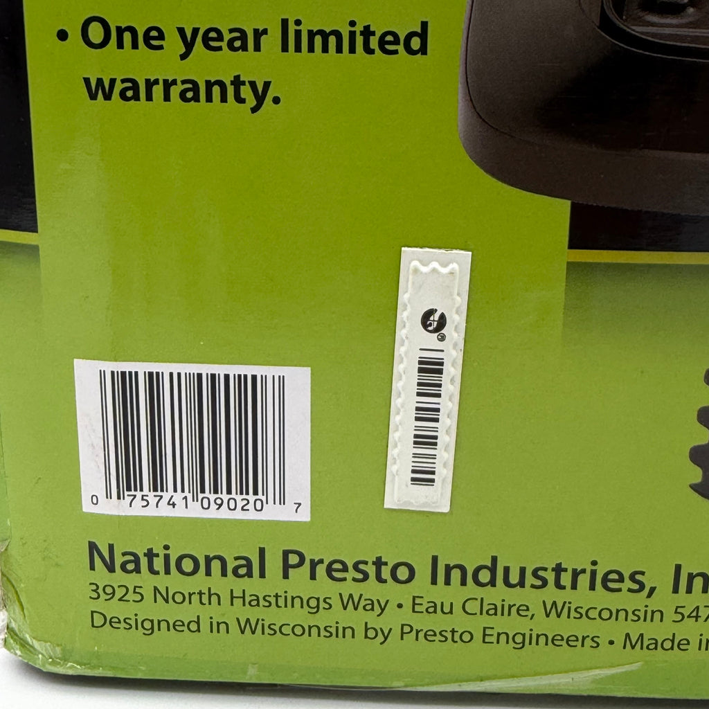 Presto Cool-Touch Electric Indoor Grill NIB