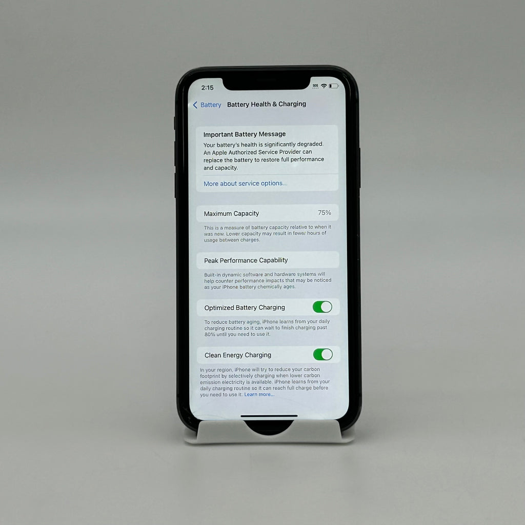 Broken Unlocked Apple iPhone 11 64GB 16.6 MWJE2LL/A Bad Battery