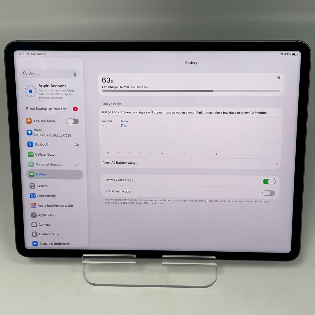 Apple iPad Pro 5th Gen 128GB Wi-Fi + Cellular 12.9'' Silver MHNR3LL/A