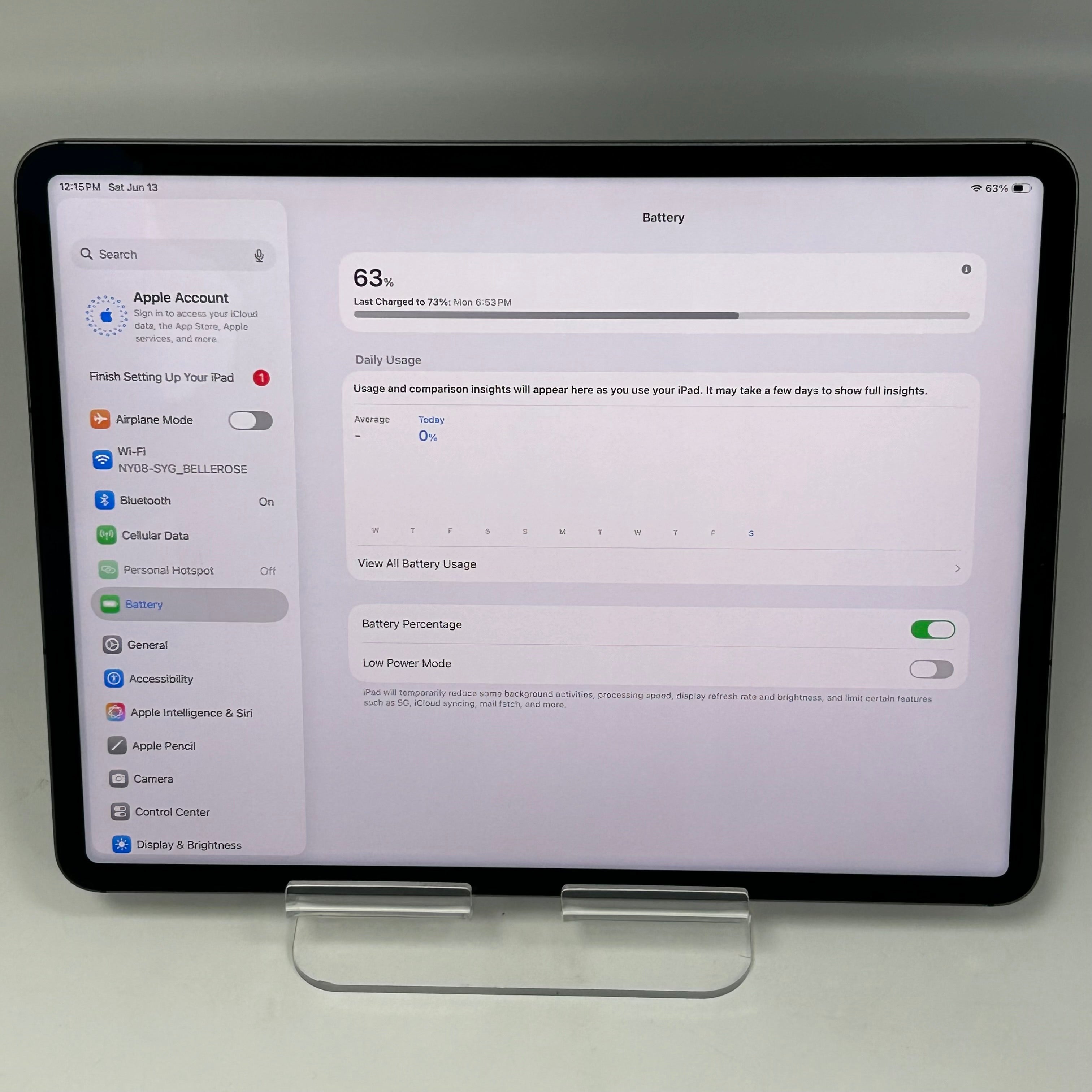 Apple iPad Pro 5th Gen 128GB Wi-Fi + Cellular 12.9'' Silver MHNR3LL/A