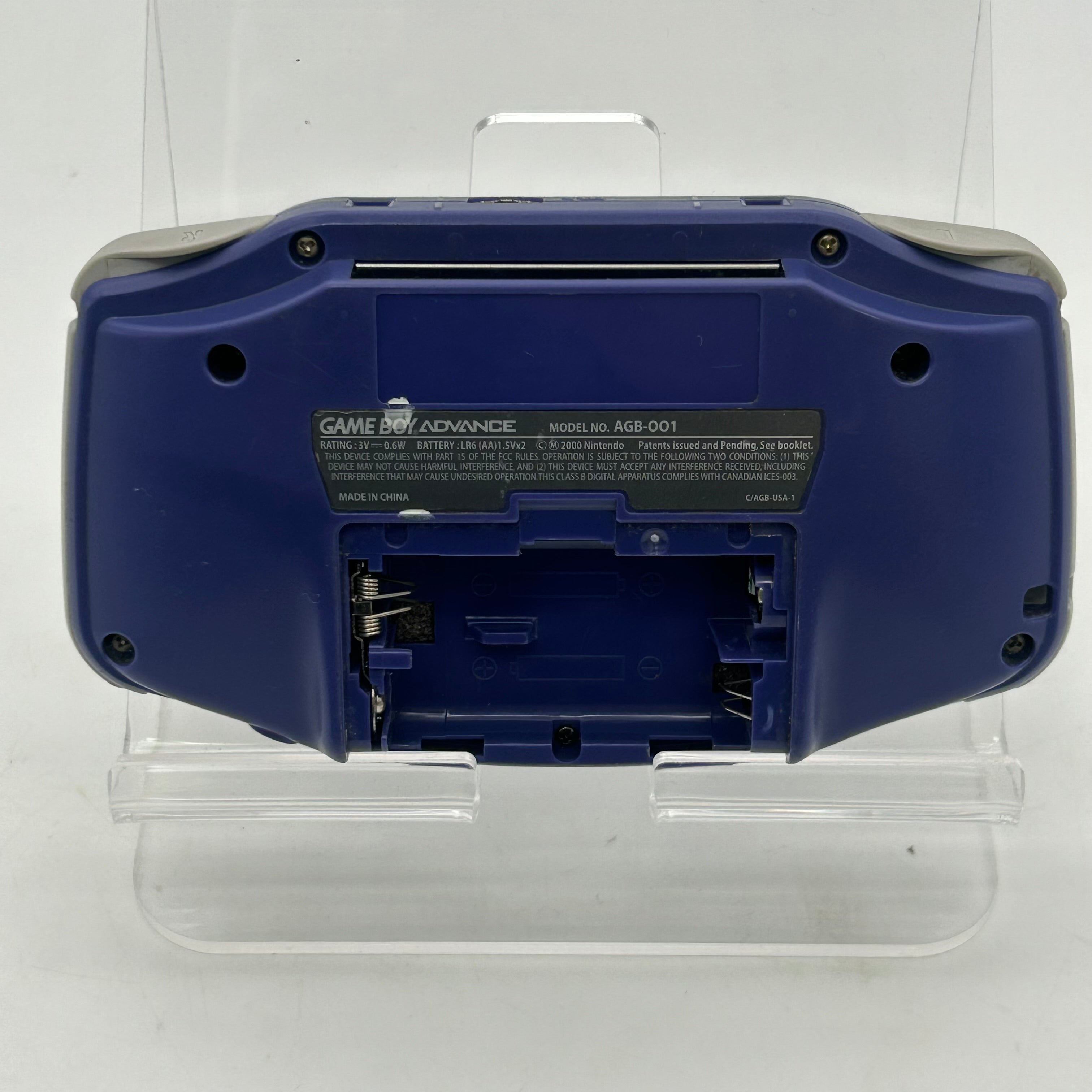 Gameboy Advance Indigo Console w/ Intec GameCube Link Cable + 3 Games - Tested