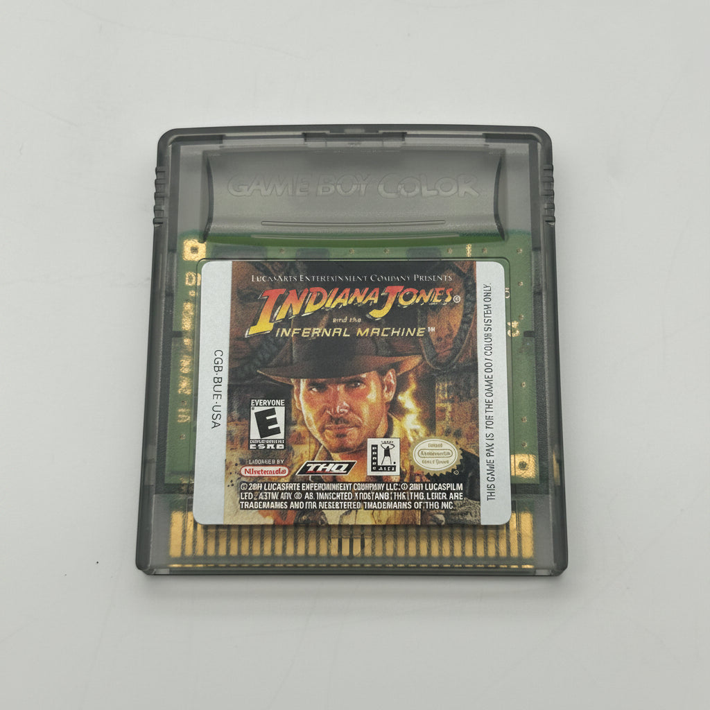 Indiana Jones and the Infernal Machine - GameBoy Color GBC Cartridge Only Tested