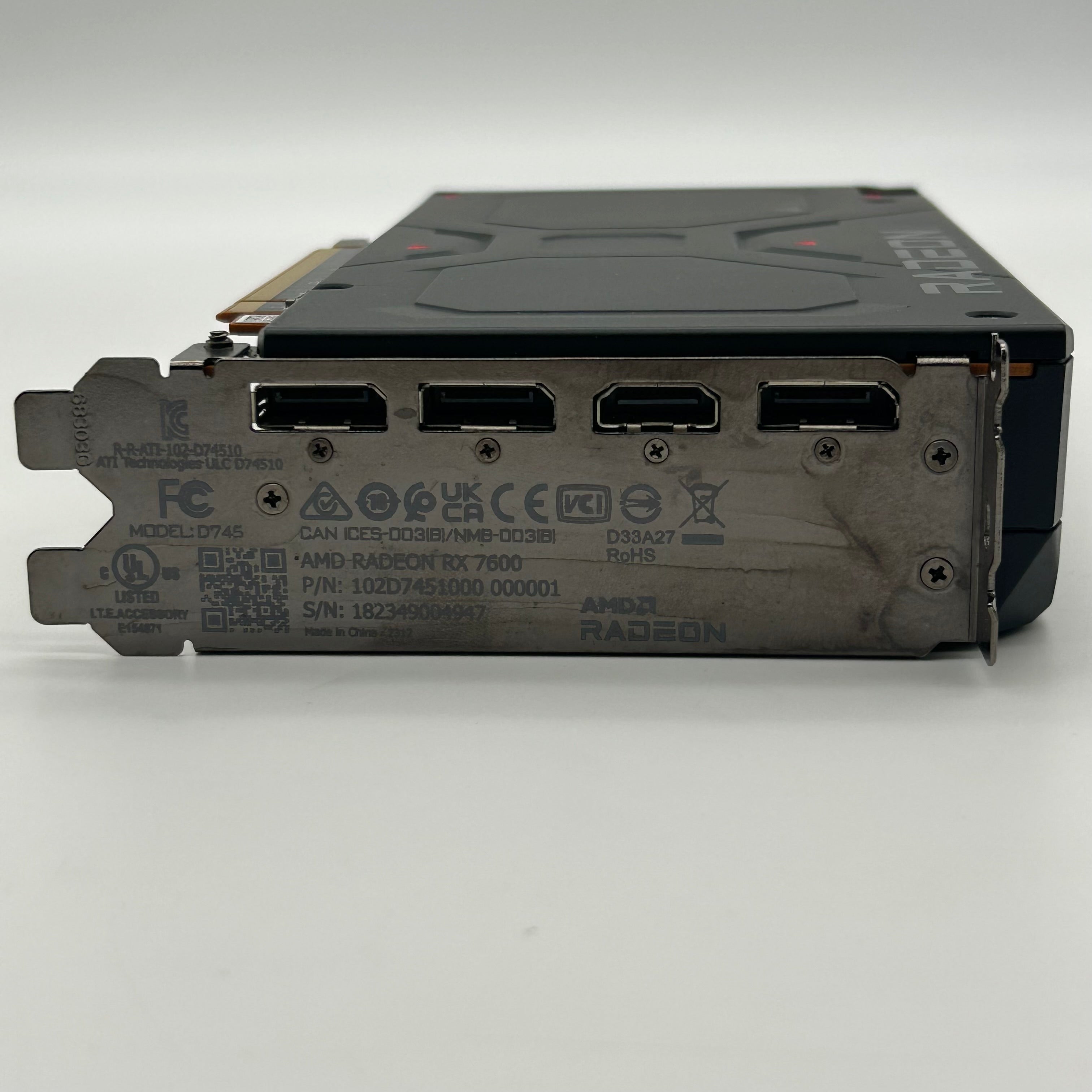 AMD Radeon RX 7600 8GB Graphics Card