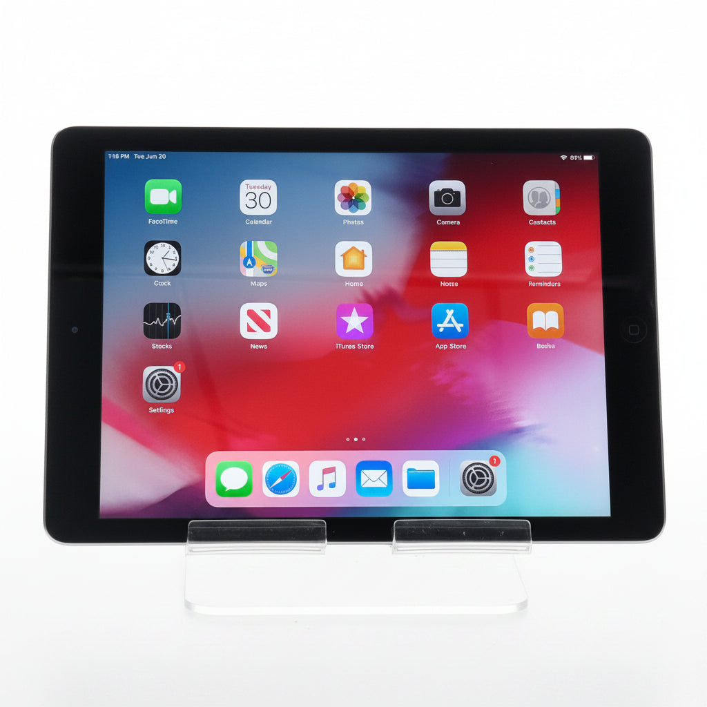 Apple iPad Air 1st Gen, 16GB, Wi-Fi, 9.7" - Silver, A1474 (MD785ZP/A)