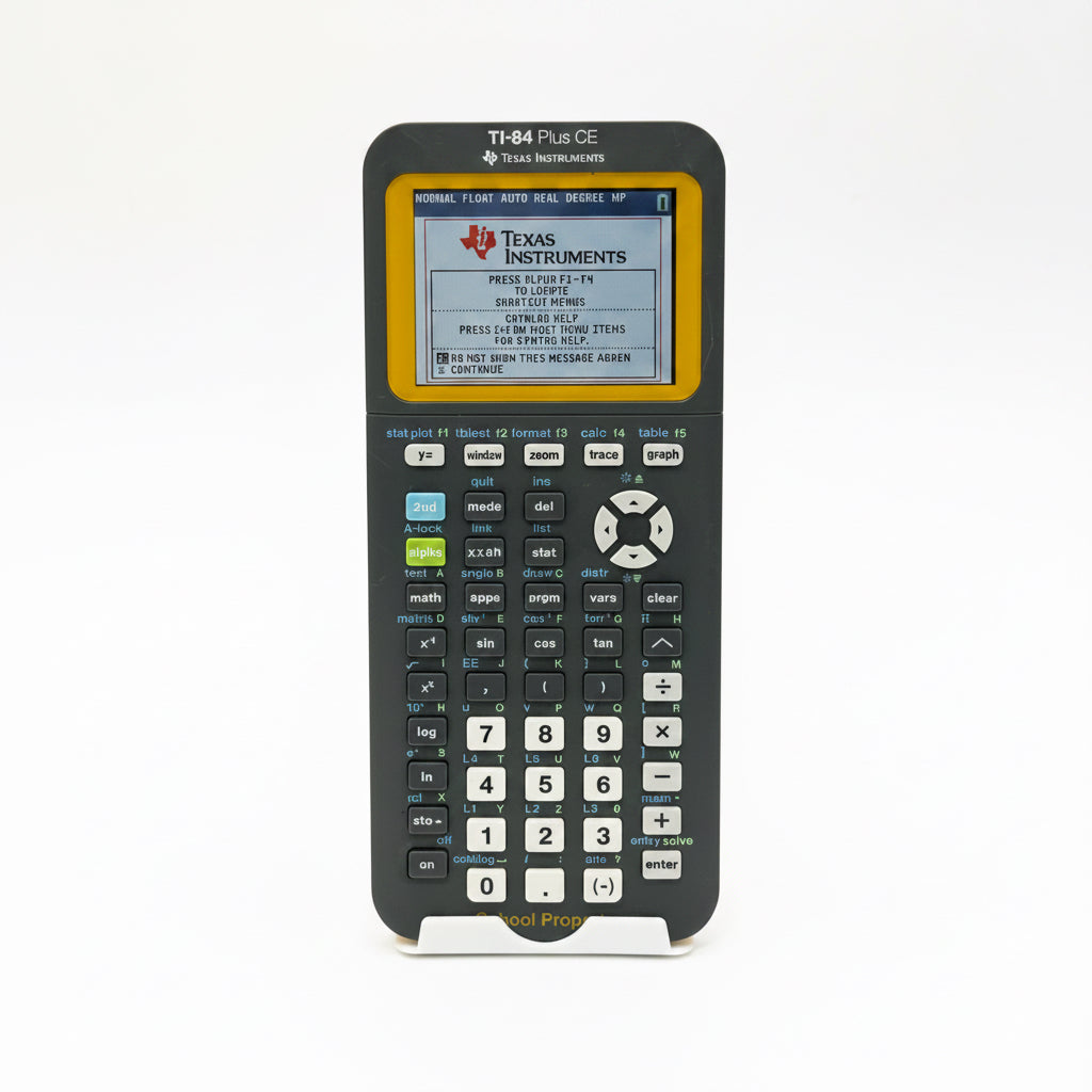 Texas Instruments TI 84 Plus Ce Yellow Calculator Graphing TI-84 Plus TI 84