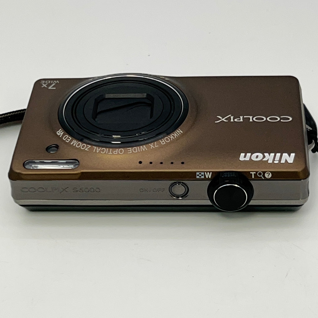 Nikon COOLPIX S6000 14.2MP Digital Camera Bronze - Bundle With Box & Case - VGC