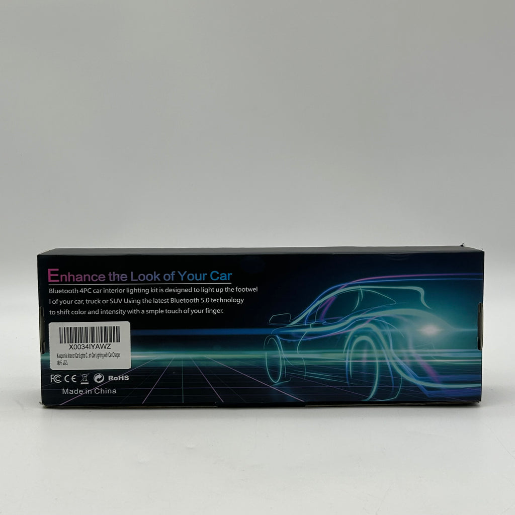 KeepSmile Bluetooth Car Interior Lights With Music Sync