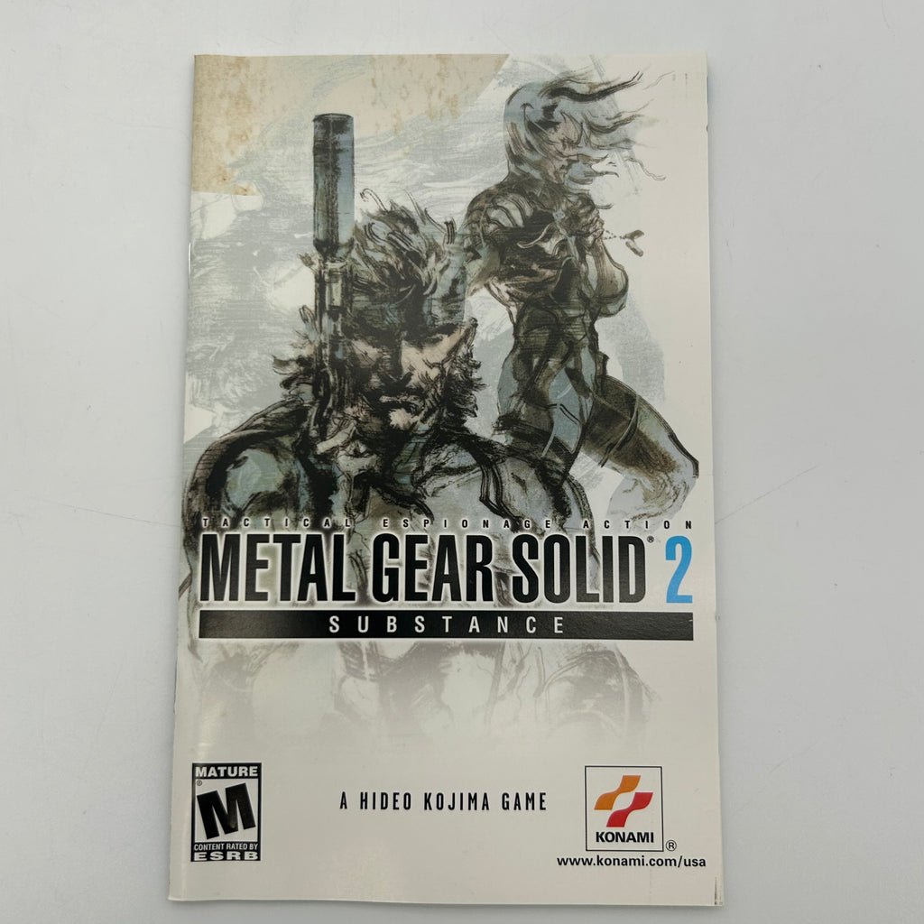 PS2 Metal Gear Solid 2 Substance w/ Manual & Case