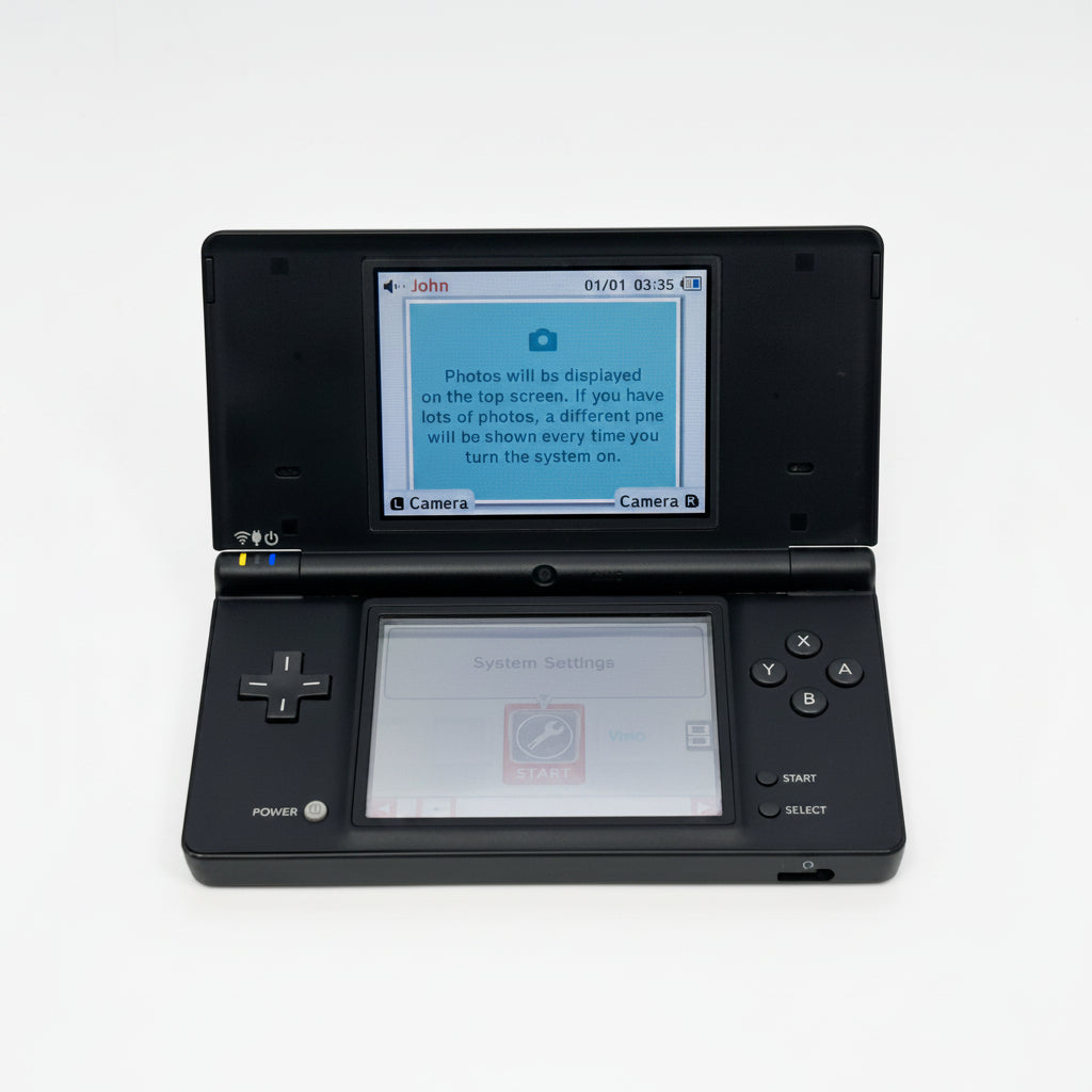 NINTENDO DSi BLACK TWL-001 HANDHELD CONSOLE ONLY ~ TESTED & WORKING