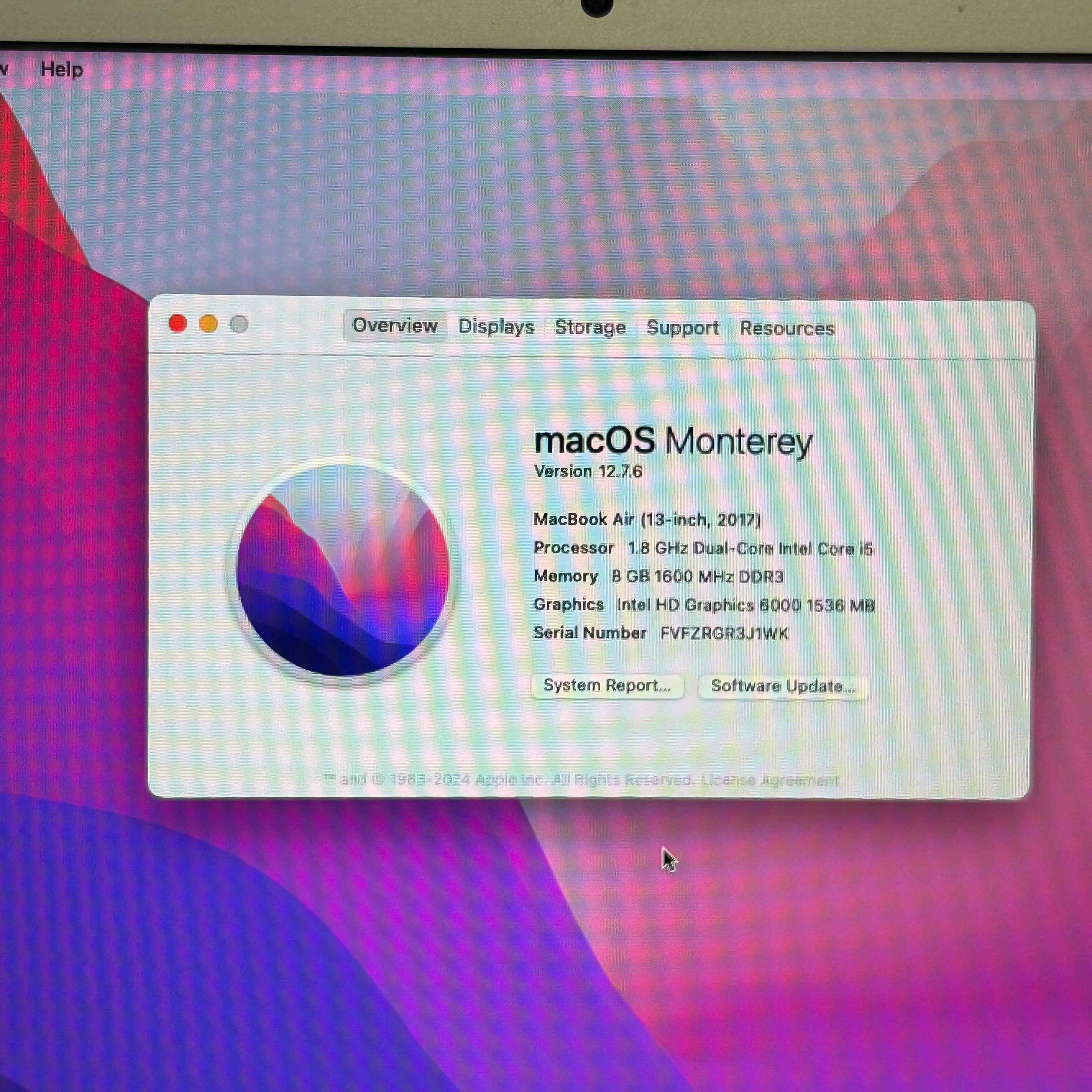 Apple MacBook Air 13 A1466 | 1.8GHz i5 | 8GB | 128GB | Only 31 Battery Cycles