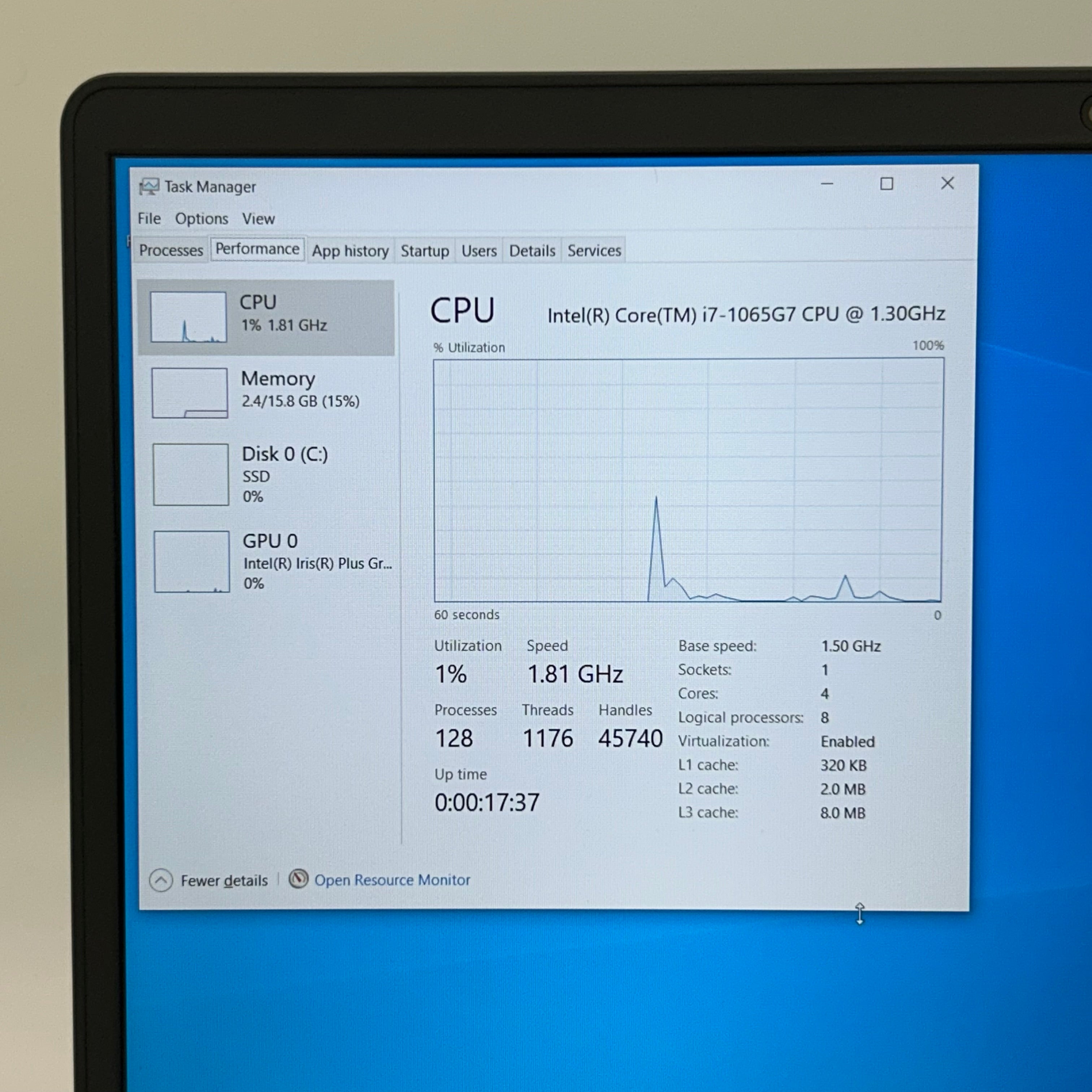 Dell Inspiron 5593 15.6" FHD Laptop Intel Core i7-1065G7 16GB RAM 512GB NVMe SSD Silver
