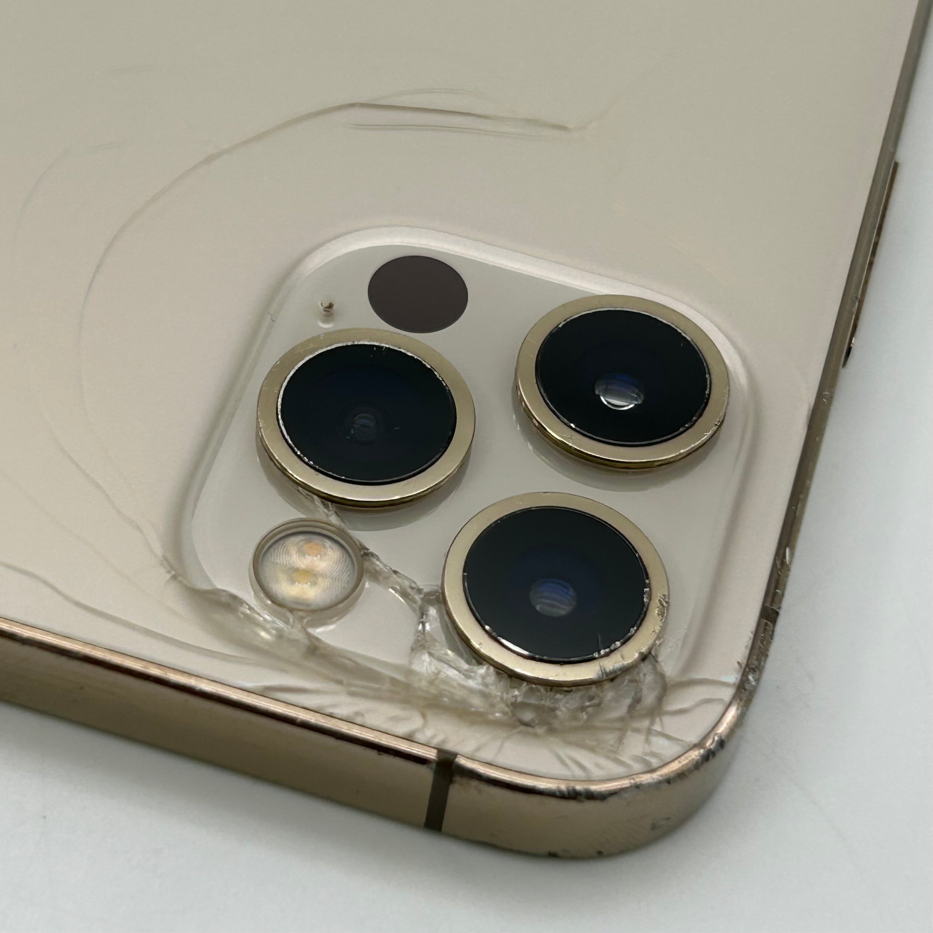 Apple iPhone 12 Pro 128GB MGJQ3LL/A Unlocked - Cracked Back - Heavy Scratches - Missing SIM Tray