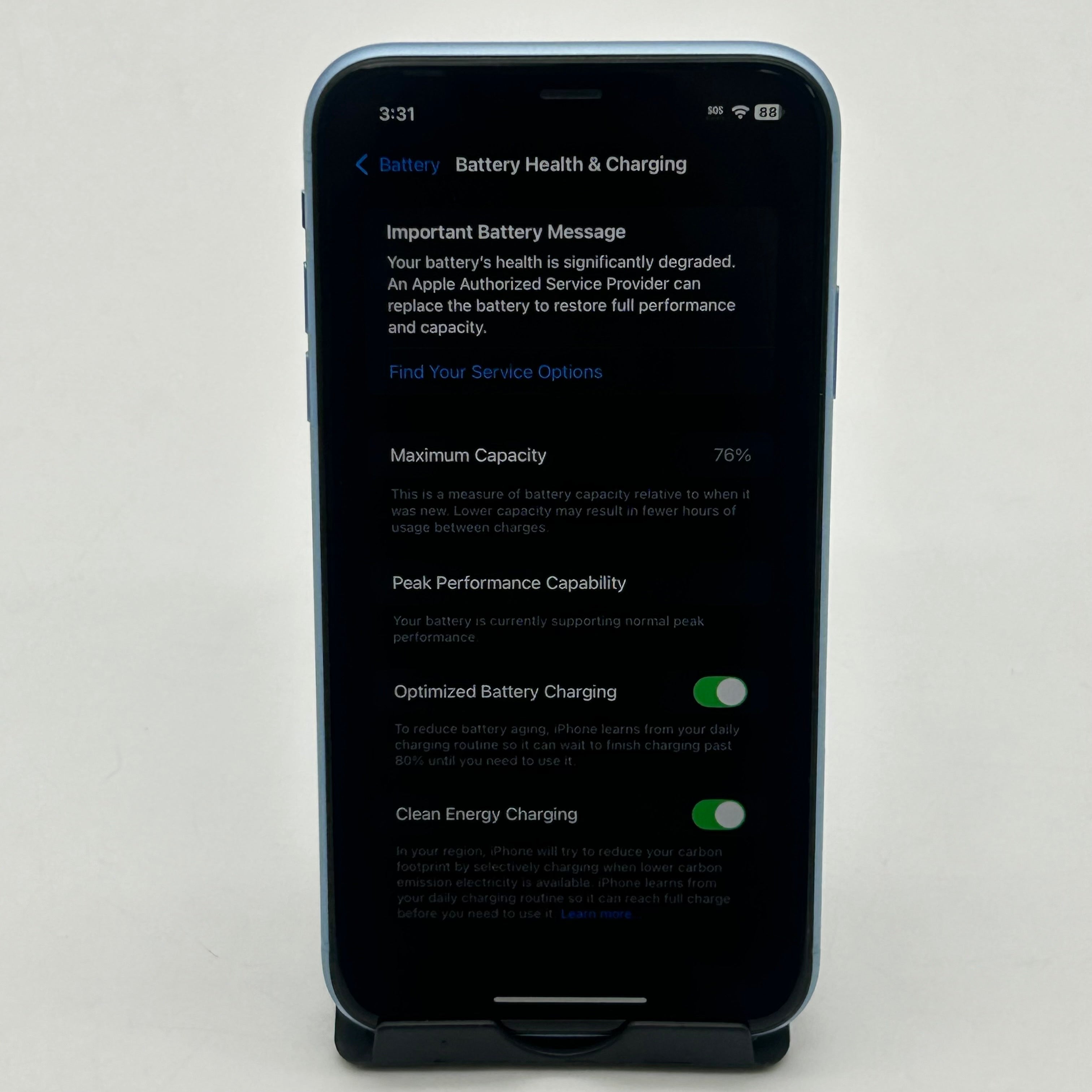 Apple iPhone XR A1984 64GB | Blue | UNLOCKED | READ