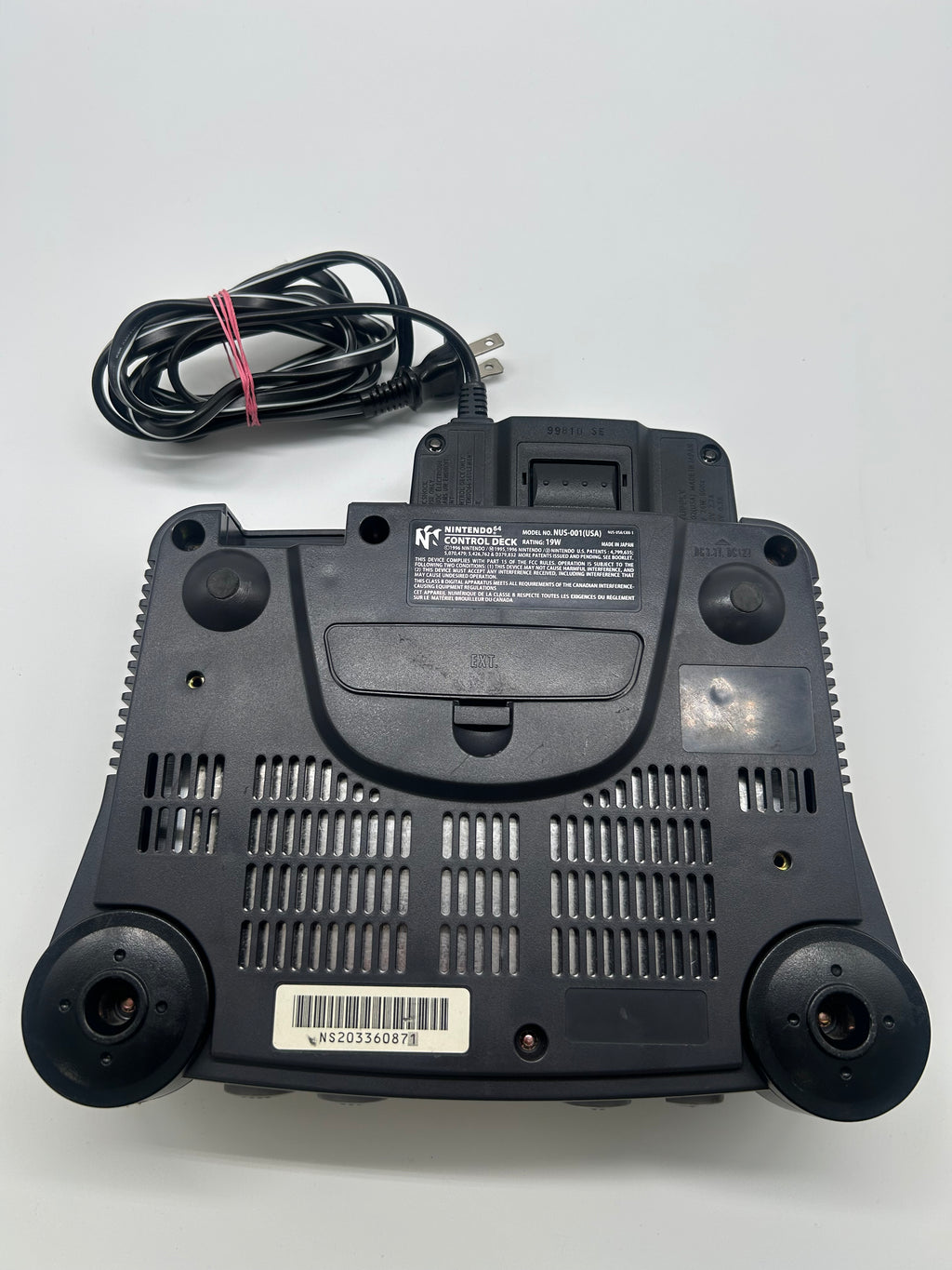 Nintendo 64 Console (N64) 1996 Black - 1 Controller - Used