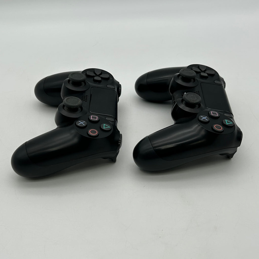 Sony PS4 Slim 1TB Console Black Bundle + 3 Games & 2 Controllers - Tested (Drift)