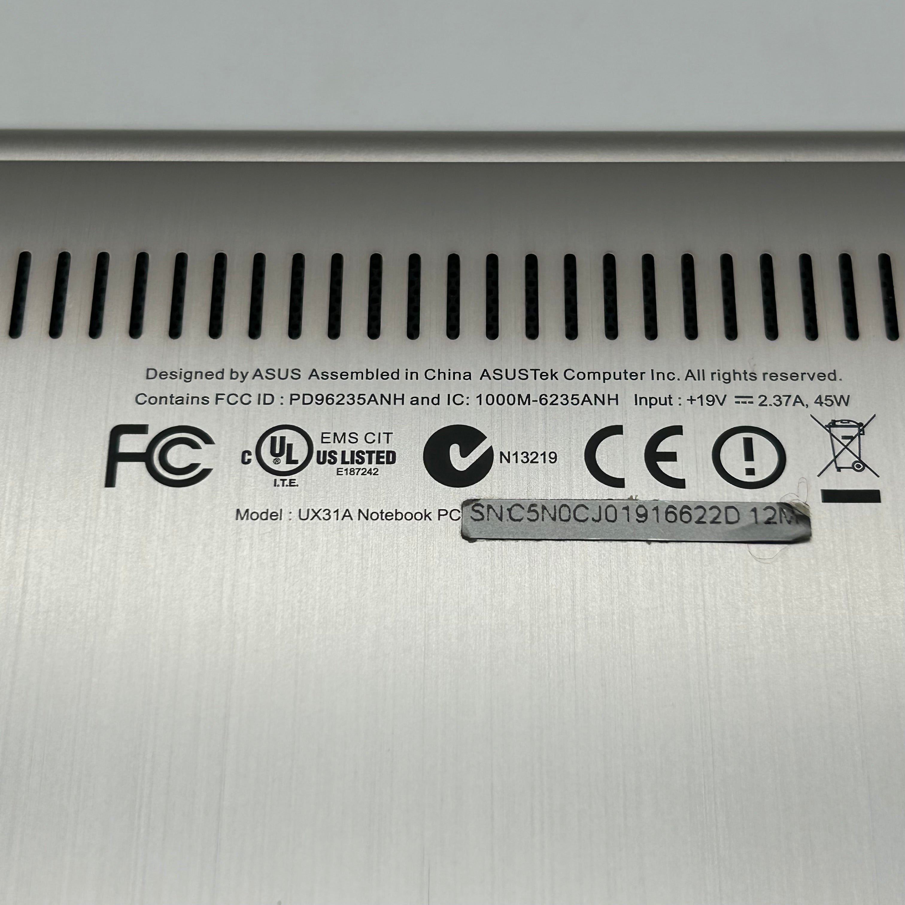 Asus UX31A Notebook PC 13.3-inch (2012) - PARTS ONLY